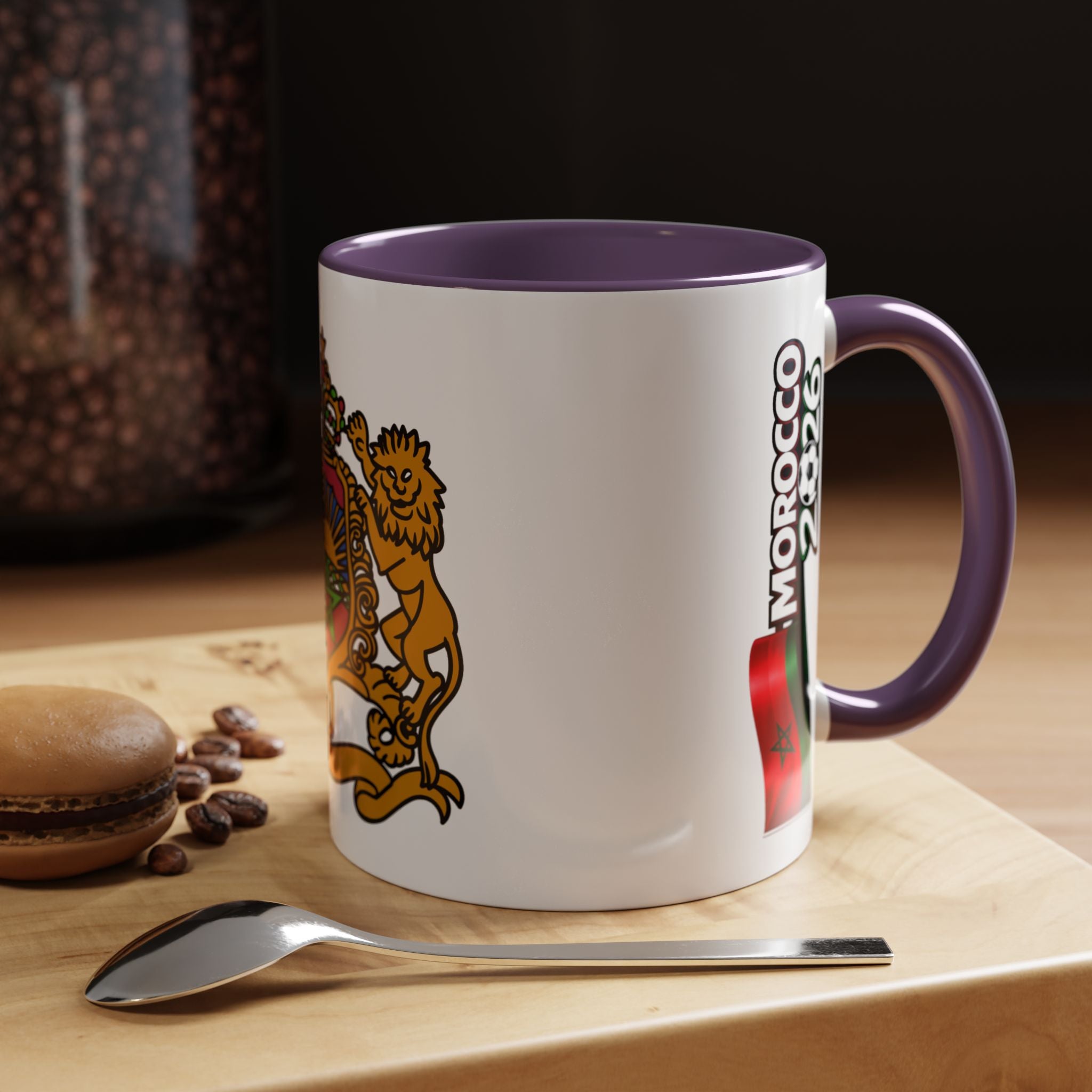 Morocco Coat of Arms Accent Coffee Mug – Moroccan Flag 11/15oz