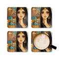 Middle Eastern Princess Art Drink Coasters (4-Pack)