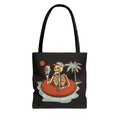 Hello Summer Skeleton Tote Bag — 'Salt Licked Memories' Beach Graphic