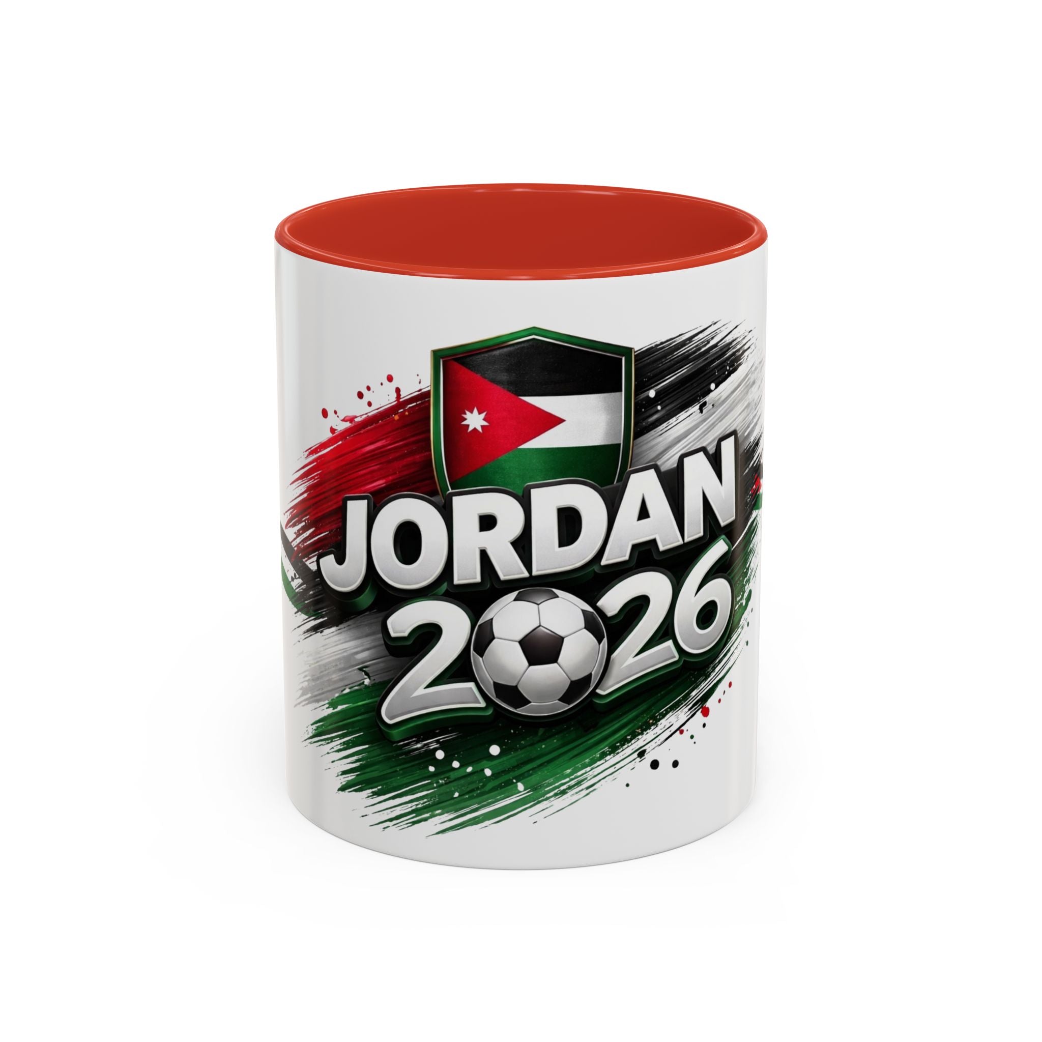 Jordan 2026 Soccer Accent Coffee Mug – Jordan Flag Football Fan Gift (11/15oz)