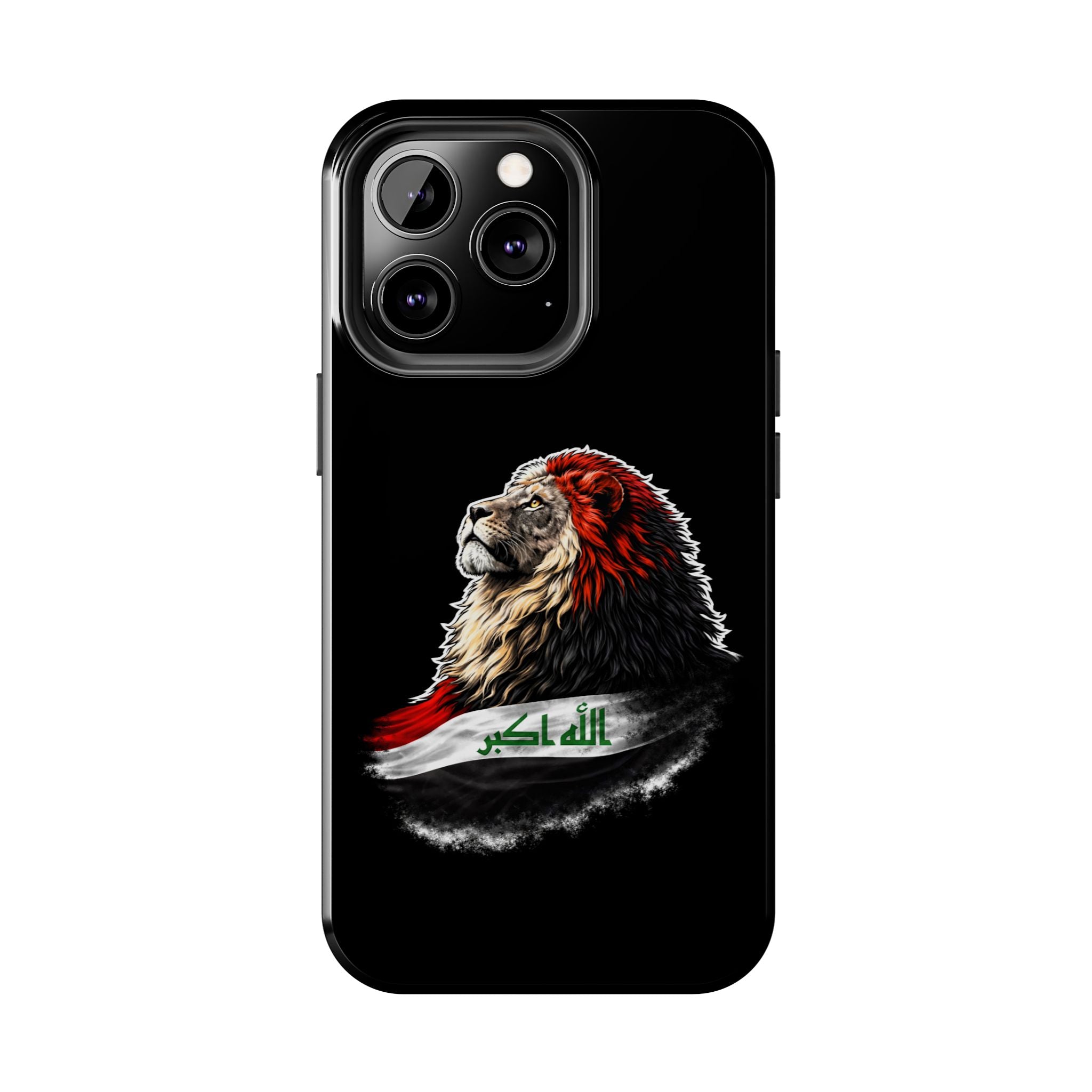 Iraq Lion Tough Phone Case — Protective iPhone Case with Iraqi Flag Design