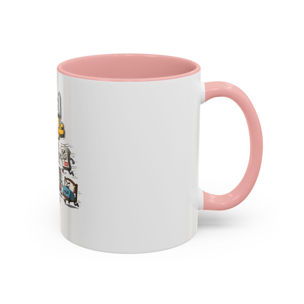 Arabic Funny Escape From Bills Coffee Mug — ‘اهرب على فين؟!’ Accent Mug
