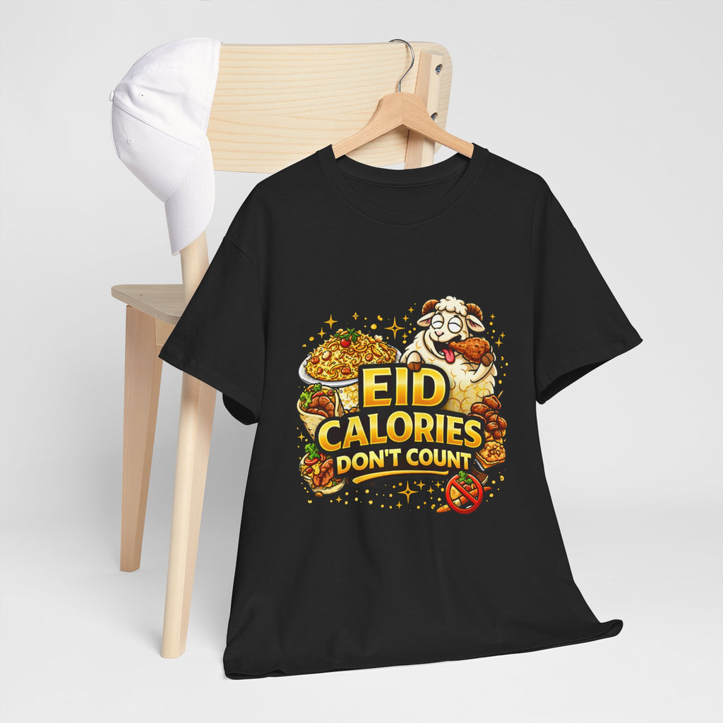 Eid Calories Don't Count Tee — Funny Eid Shirt for Ramadan Celebrations
