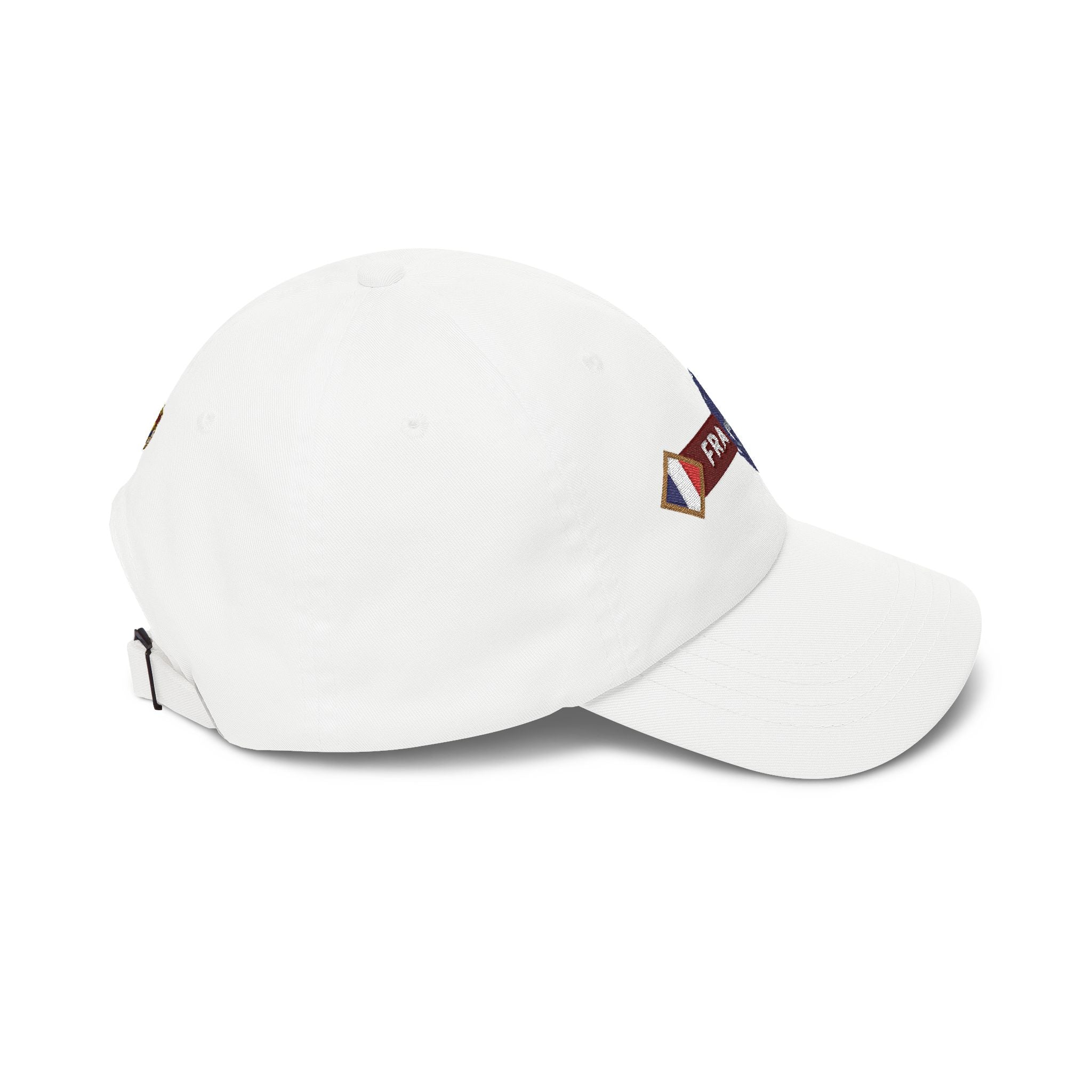 France Soccer Dad Cap — Embroidered French Flag Crest Hat