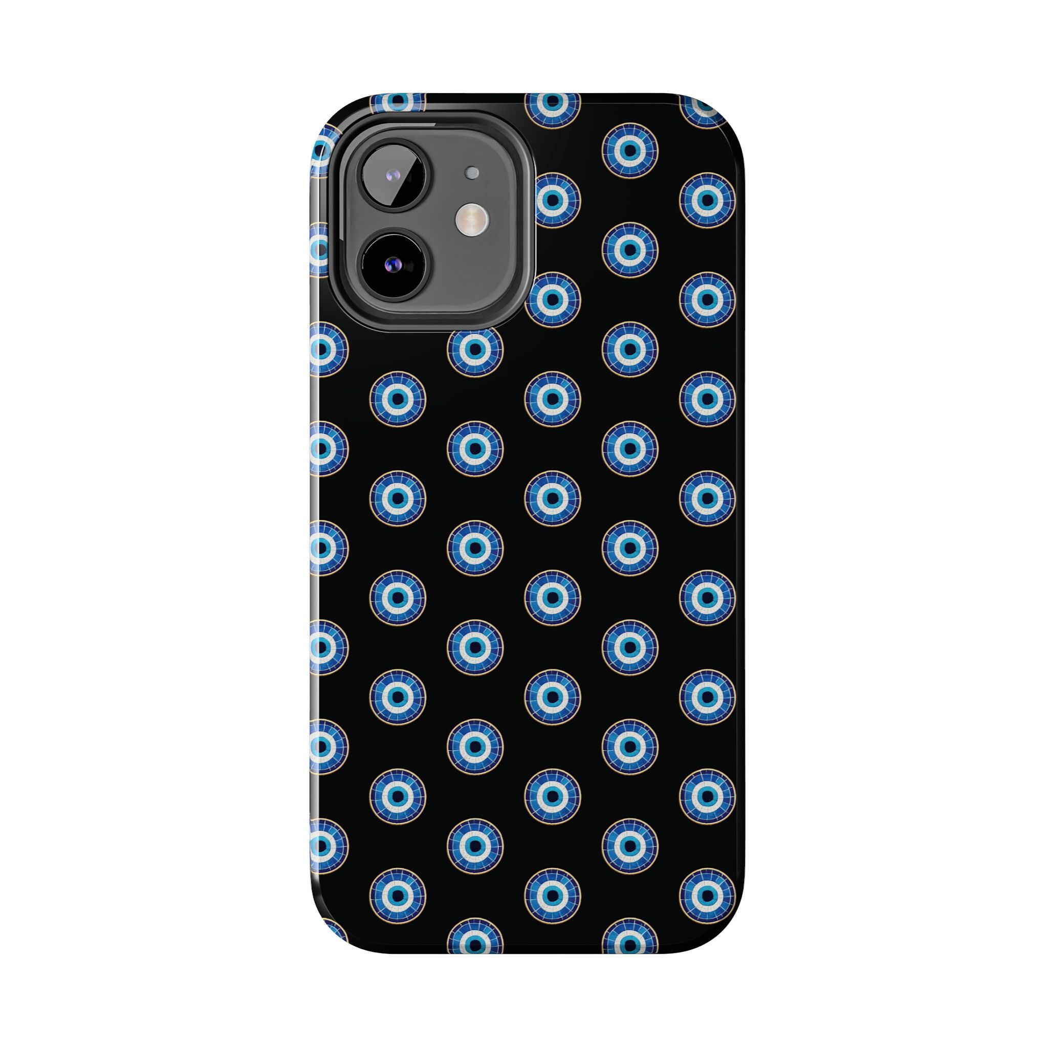 Evil Eye Pattern Tough Phone Case — Protective Blue Nazar Design