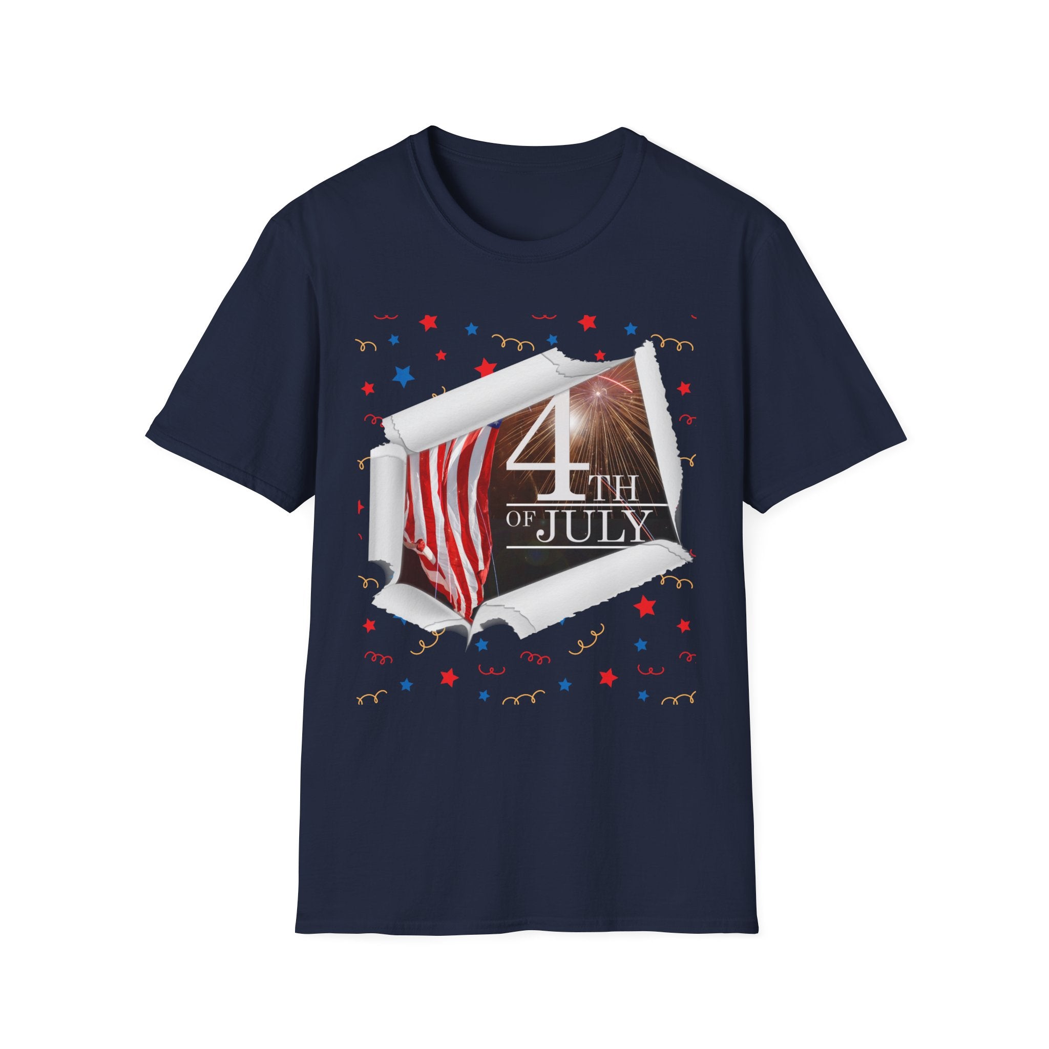 4th of July American Flag T-Shirt — Patriotic Independence Day Tee