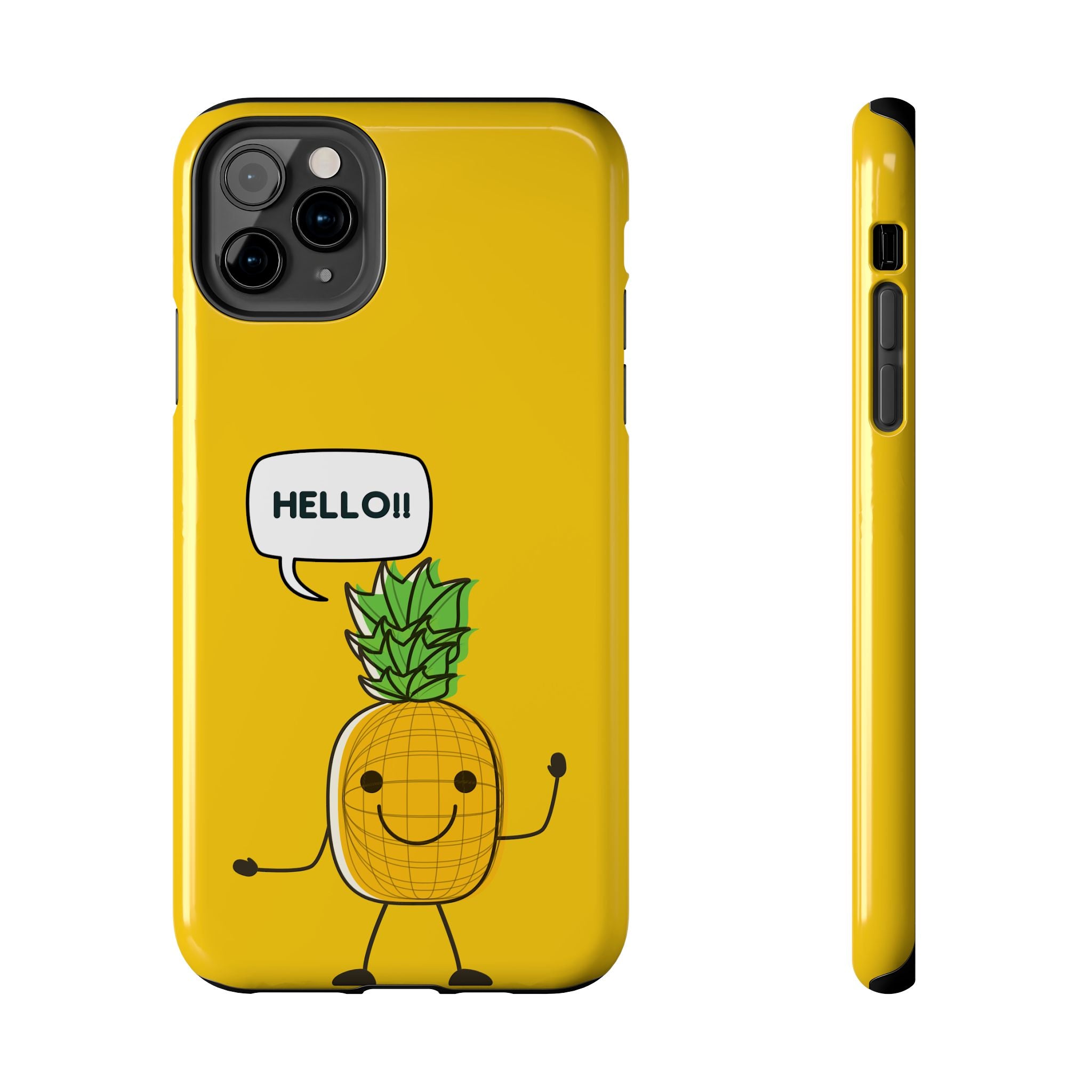 Pineapple 'HELLO!!' Tough Phone Case
