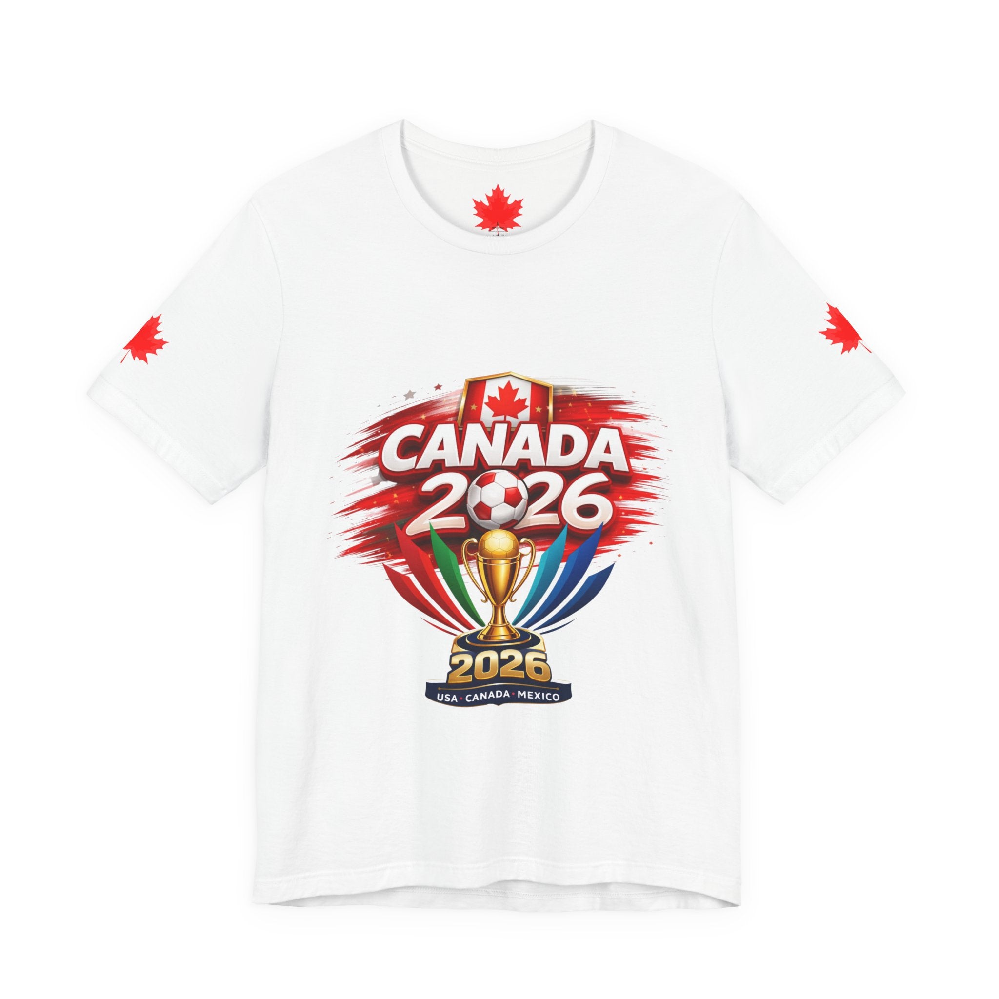 Canada 2026 Soccer Cup T-Shirt — Canada 2026 Trophy & Flag Tee