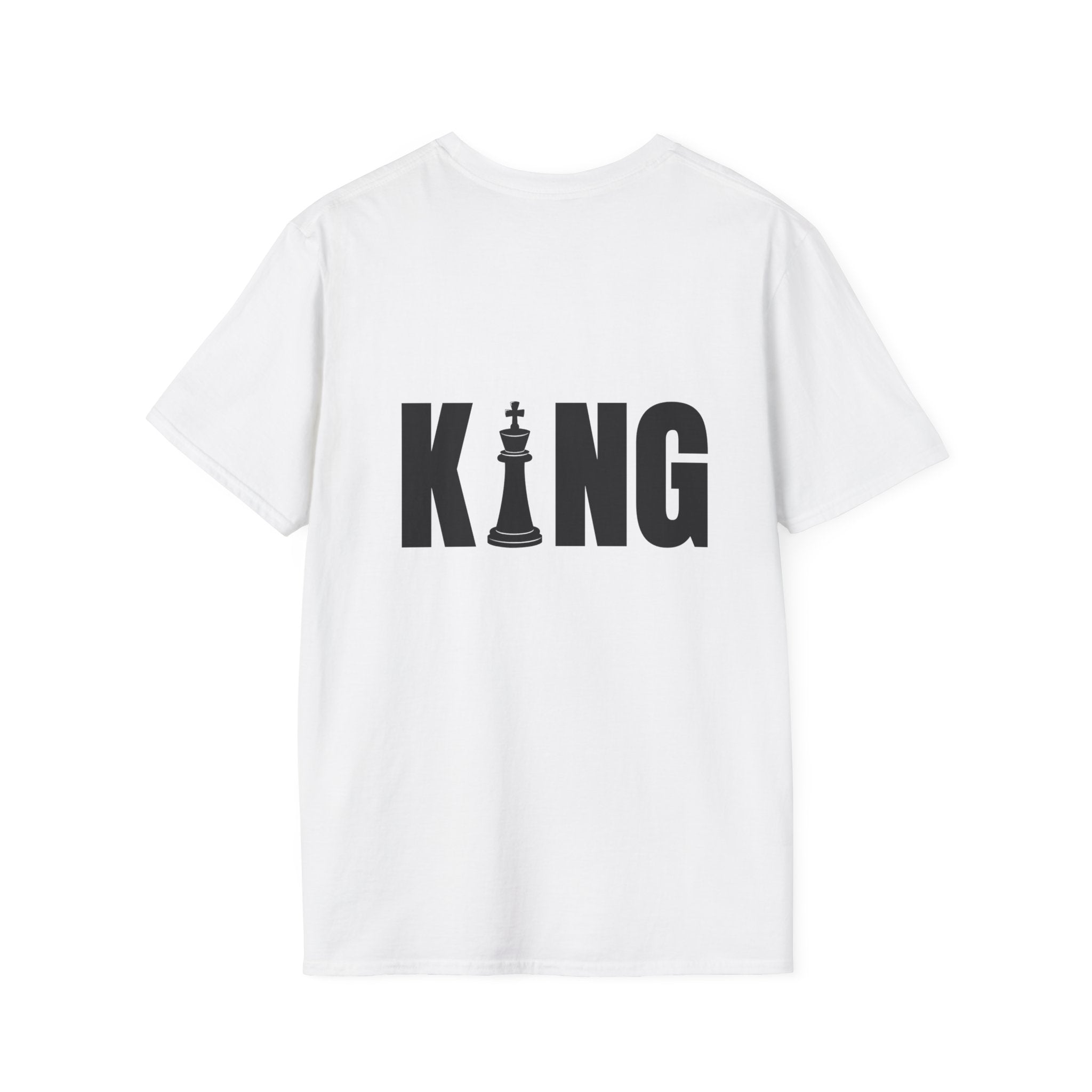 King Chess Piece T-Shirt — Bold Back Graphic for Chess Players & Fans