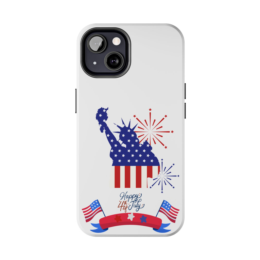 4th of July Tough Phone Case — Statue of Liberty USA Flag Design