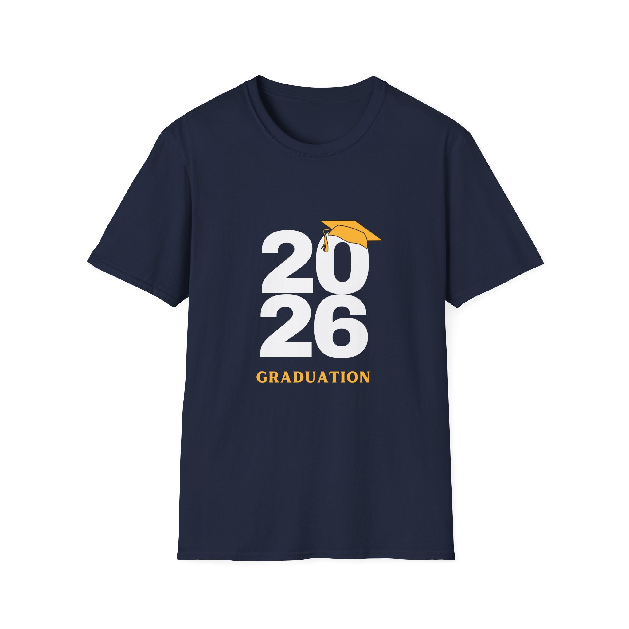 2026 Graduation T-Shirt with Cap Graphic — Class of 2026 Celebration Tee