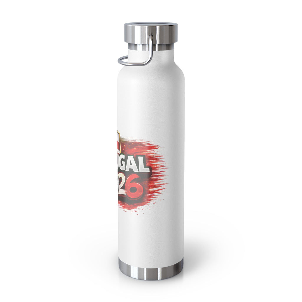 Portugal 2026 Soccer Stainless Bottle — 22oz Insulated Vacuum Tumbler