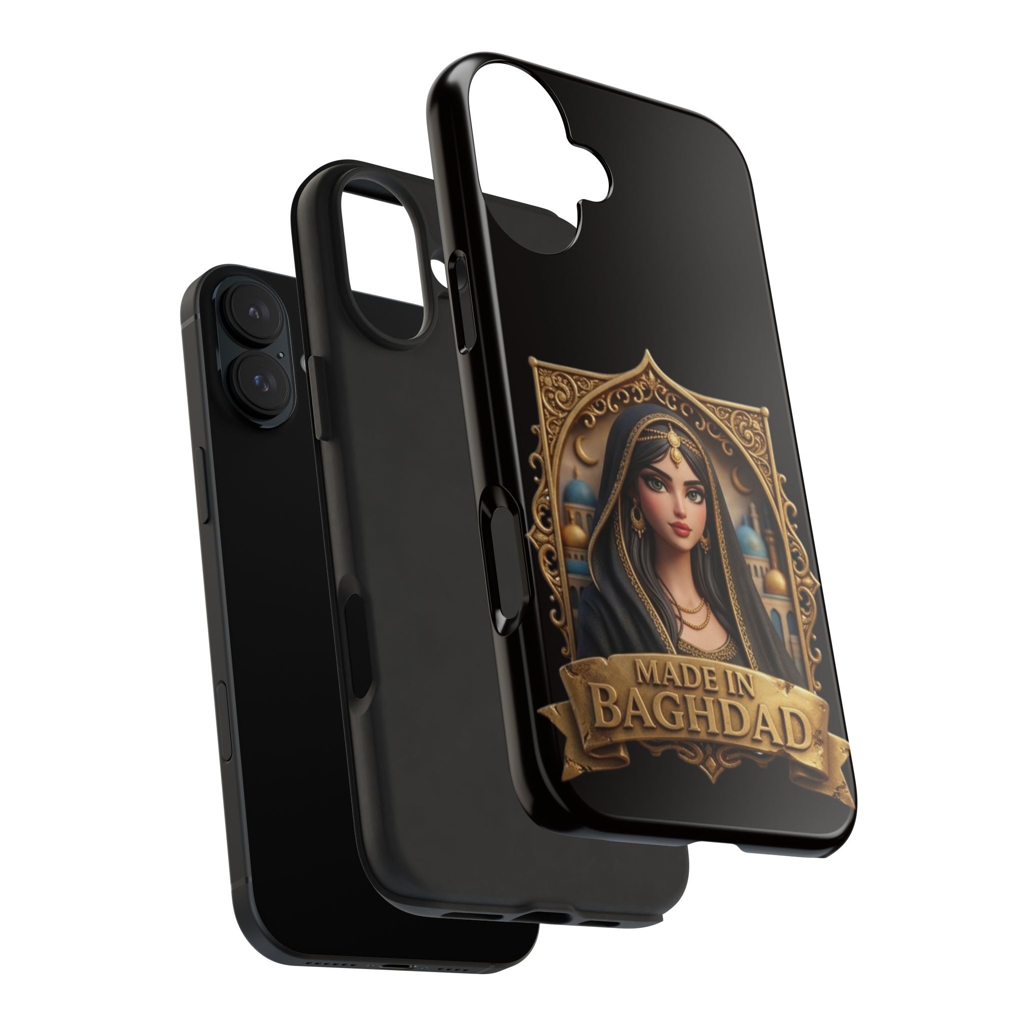Made in Baghdad Phone Case — Elegant Middle Eastern Portrait Tough Protective Case