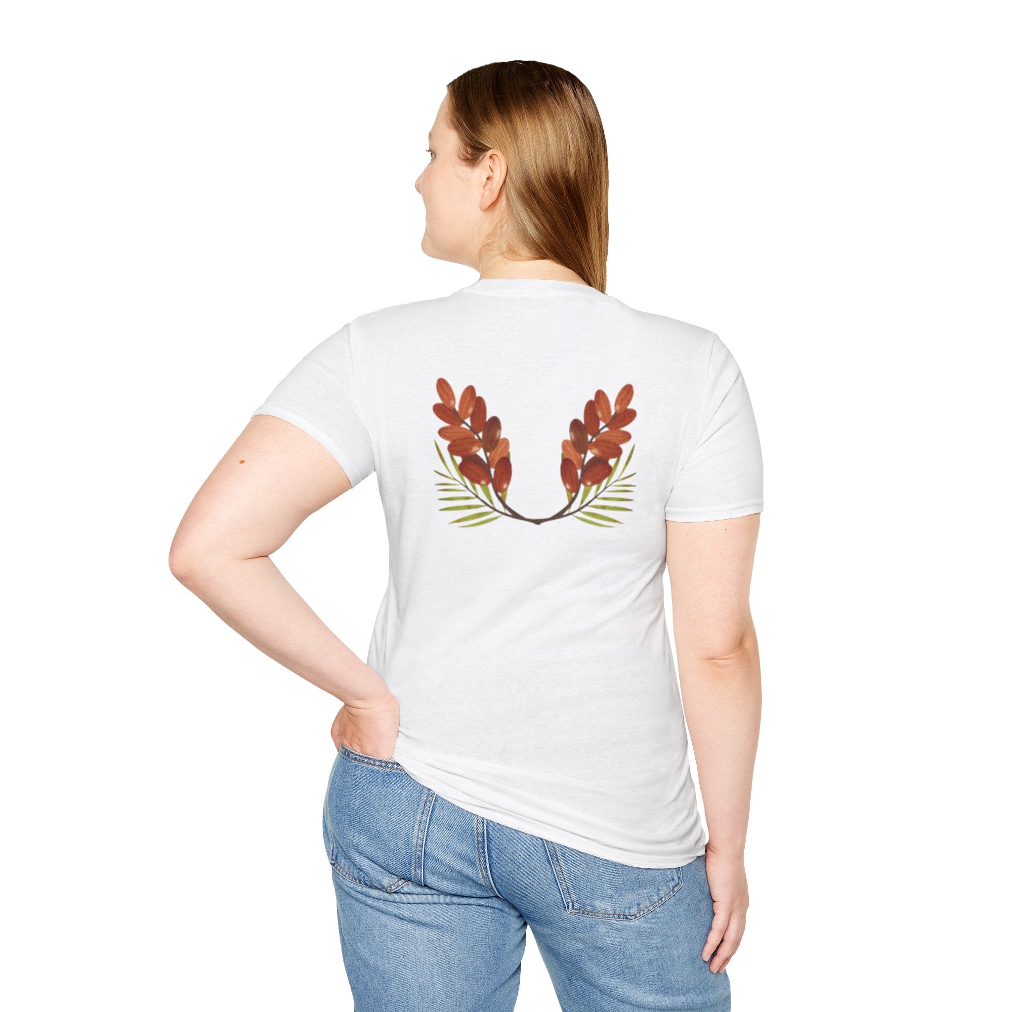 Arabic Palm & Date Leaves T-Shirt — وطن and Palm Tree Design