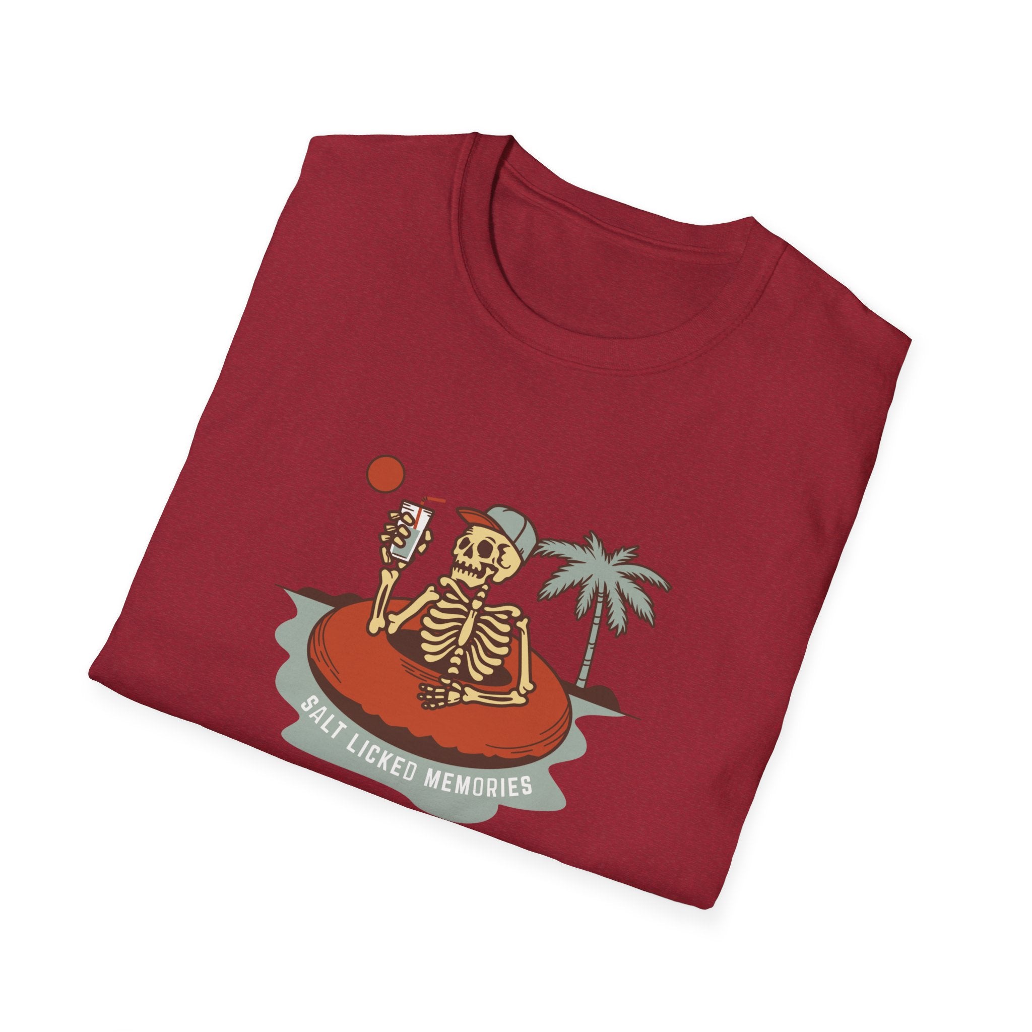 Hello Summer Skeleton T-Shirt — Retro Beach Vacation Tee
