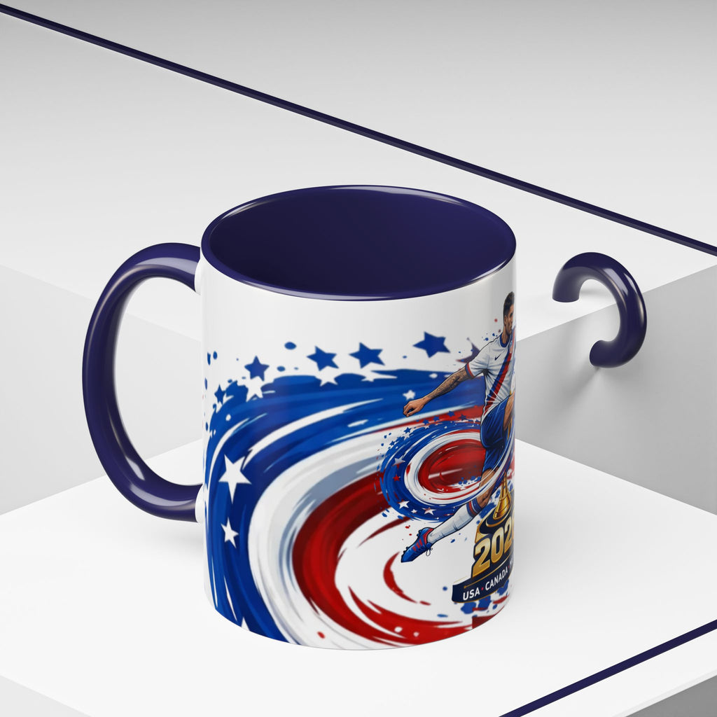 2026 CONCACAF Soccer Champion Accent Mug — USA Canada Mexico  Cup Qualifier Design