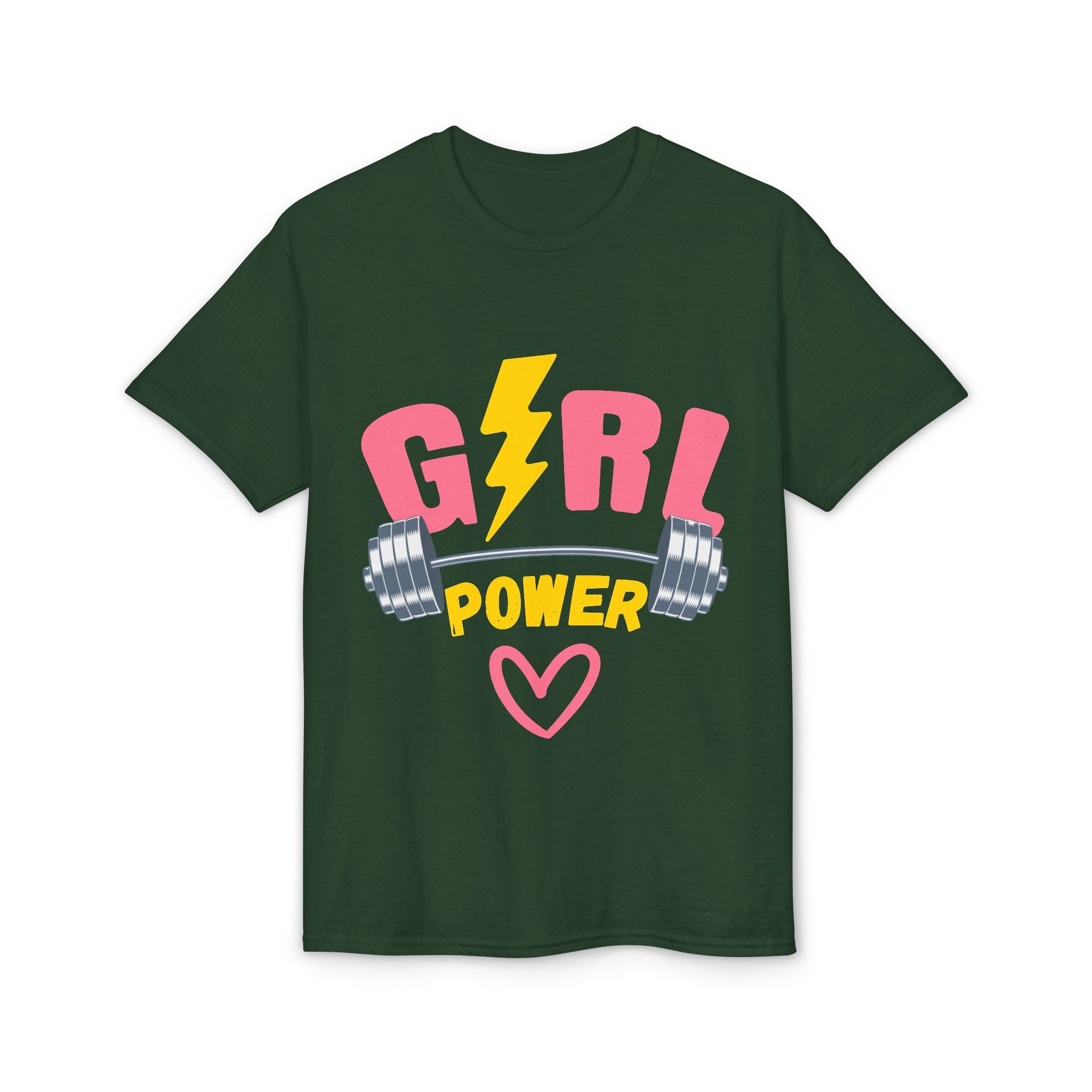 Girl Power T-Shirt — Pink Lightning Barbell Fitness Tee