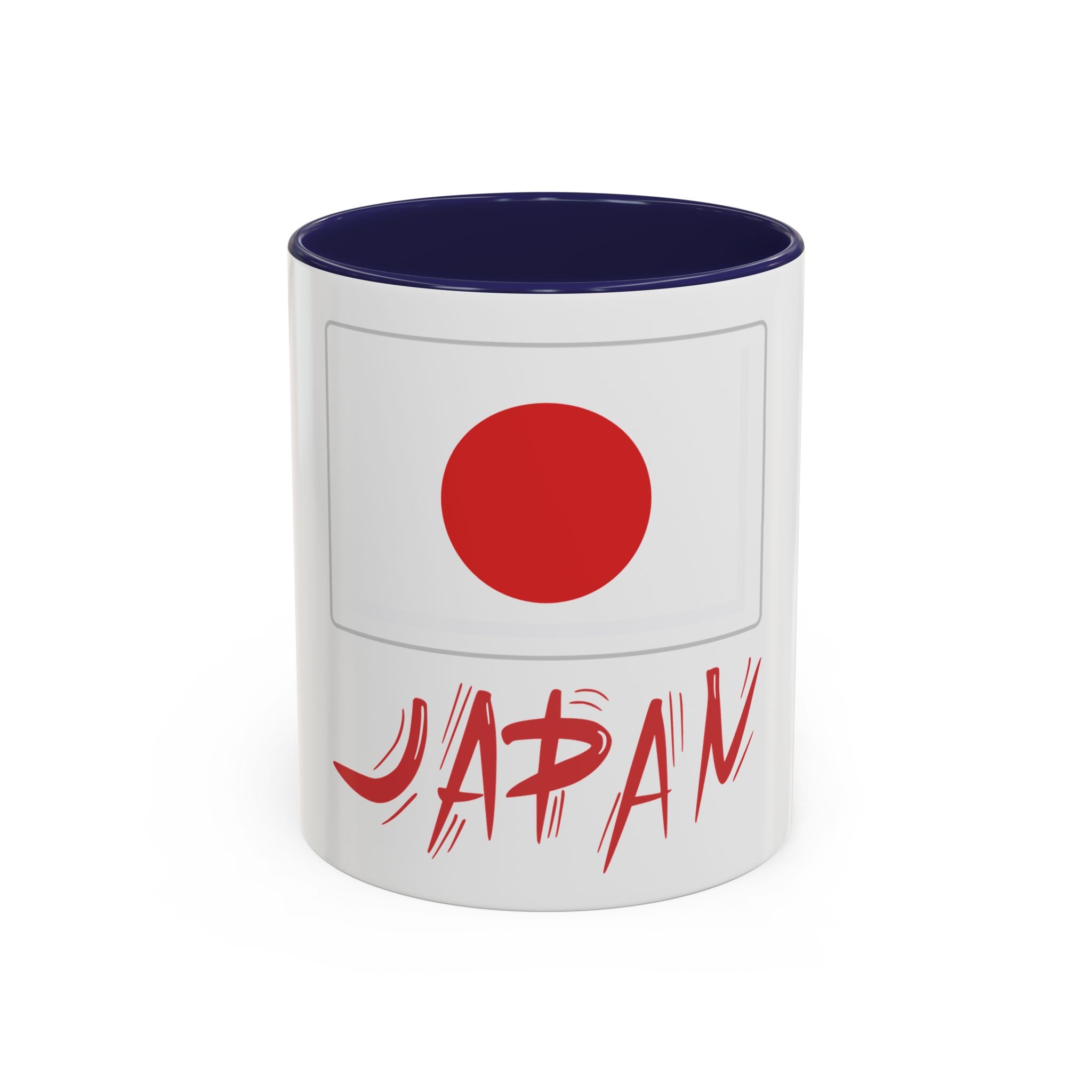 Japan Flag Accent Coffee Mug – Red Rising Sun Design (11/15oz)