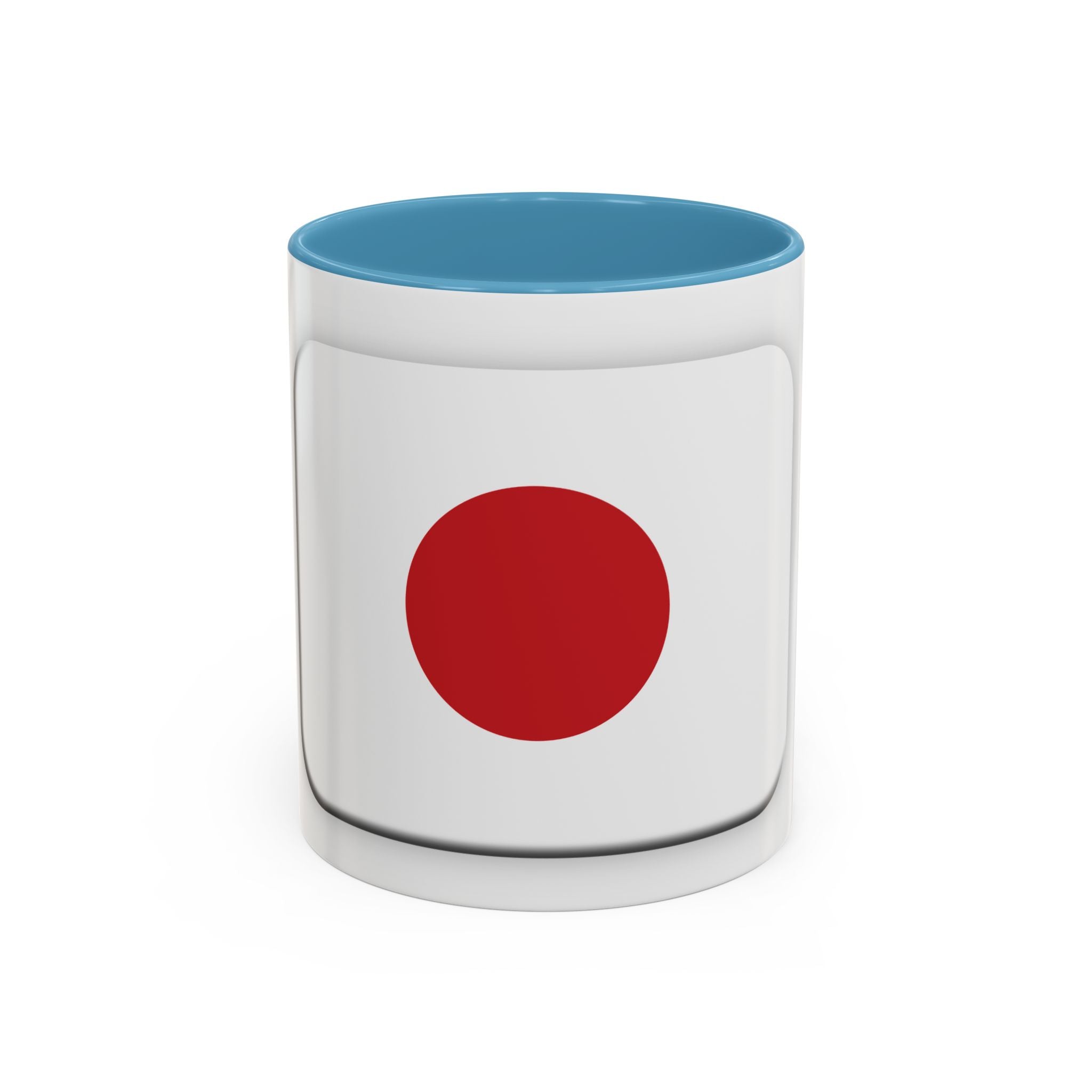 Japanese Minimal Red Dot Accent Coffee Mug — Modern Japanese Flag Inspired Ceramic Mug (11/15oz)