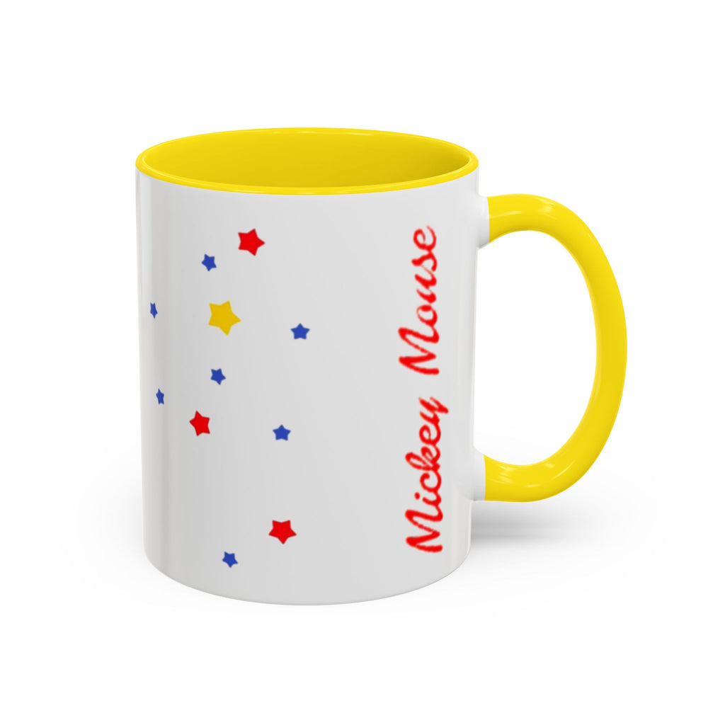 Mickey Mouse Accent Coffee Mug – Stars Pattern (11 oz)