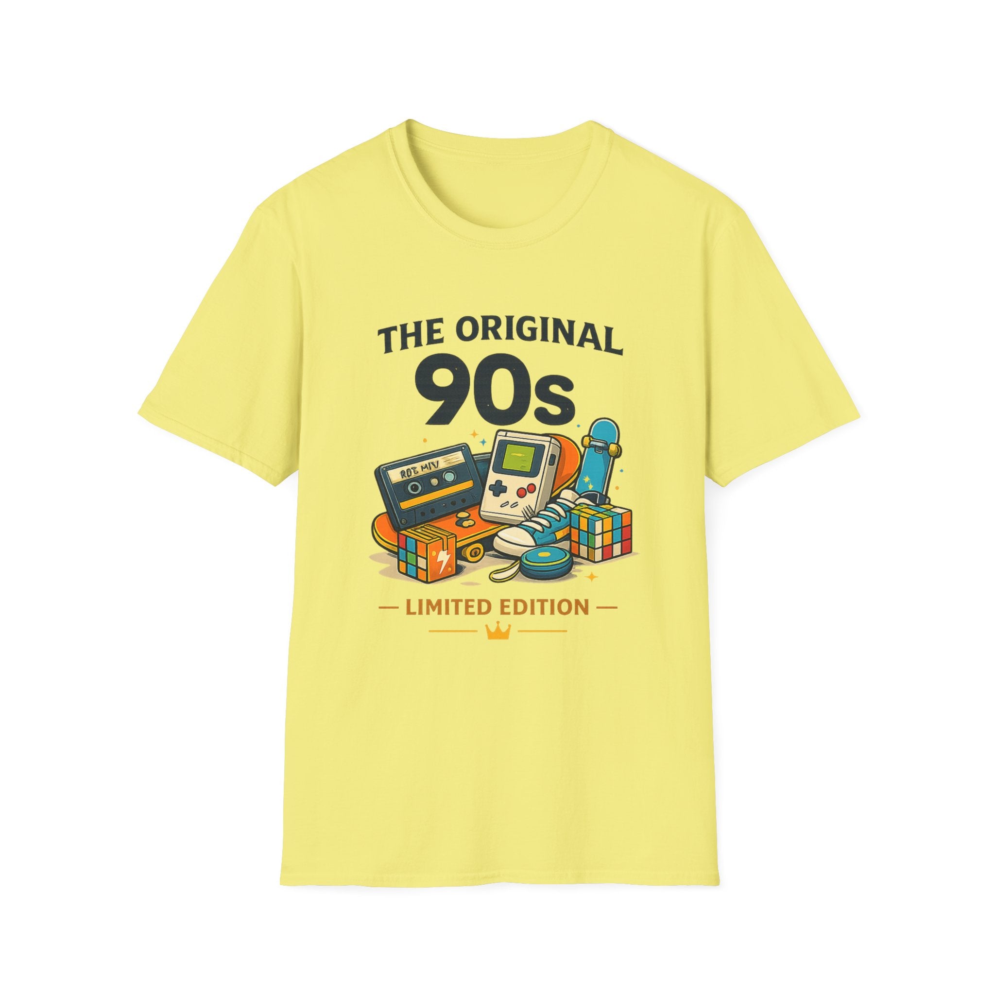90s Retro Tee — "The Original 90s" Vintage Gaming & Nostalgia Graphic T-Shirt