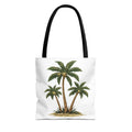 Palm Tree Tote Bag — Tropical Beach Canvas Tote for Summer, Vacation & Everyday Use