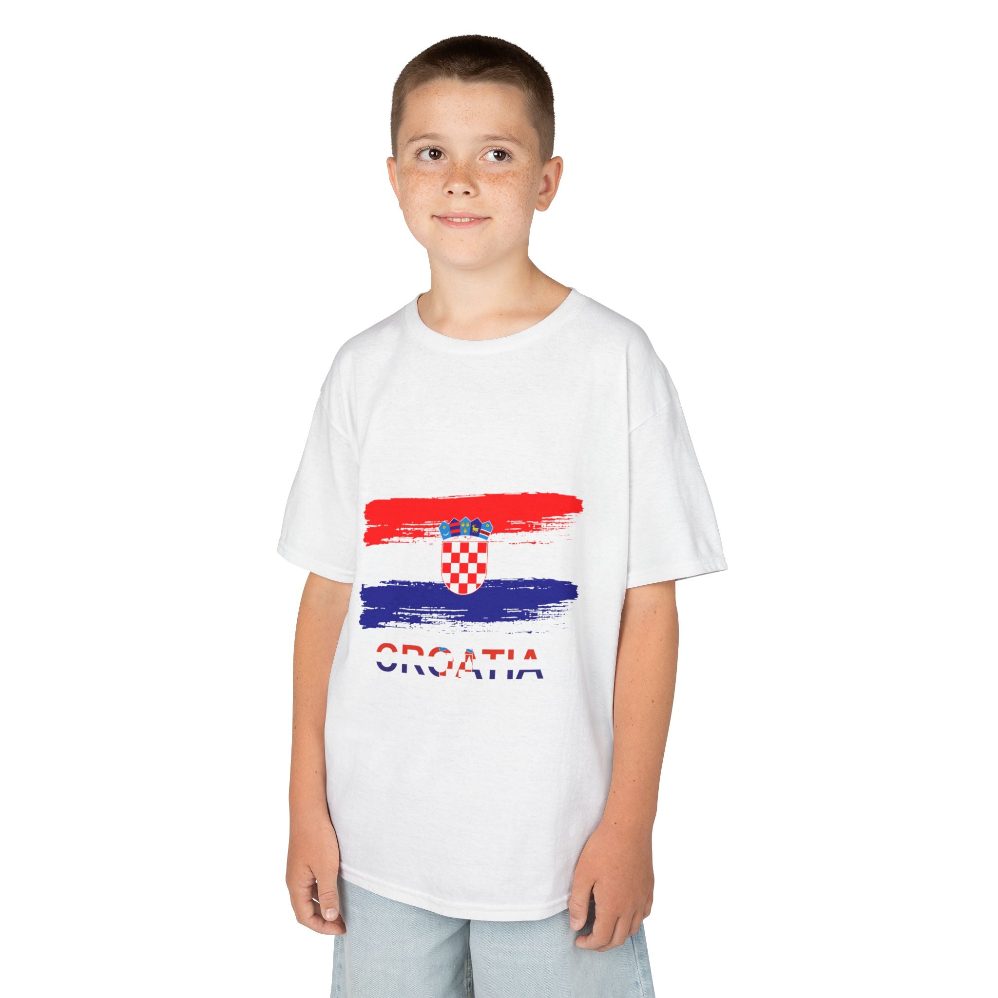 Croatia Kids Croatia Flag T-Shirt — Croatia 2026 Soccer Fan Tee