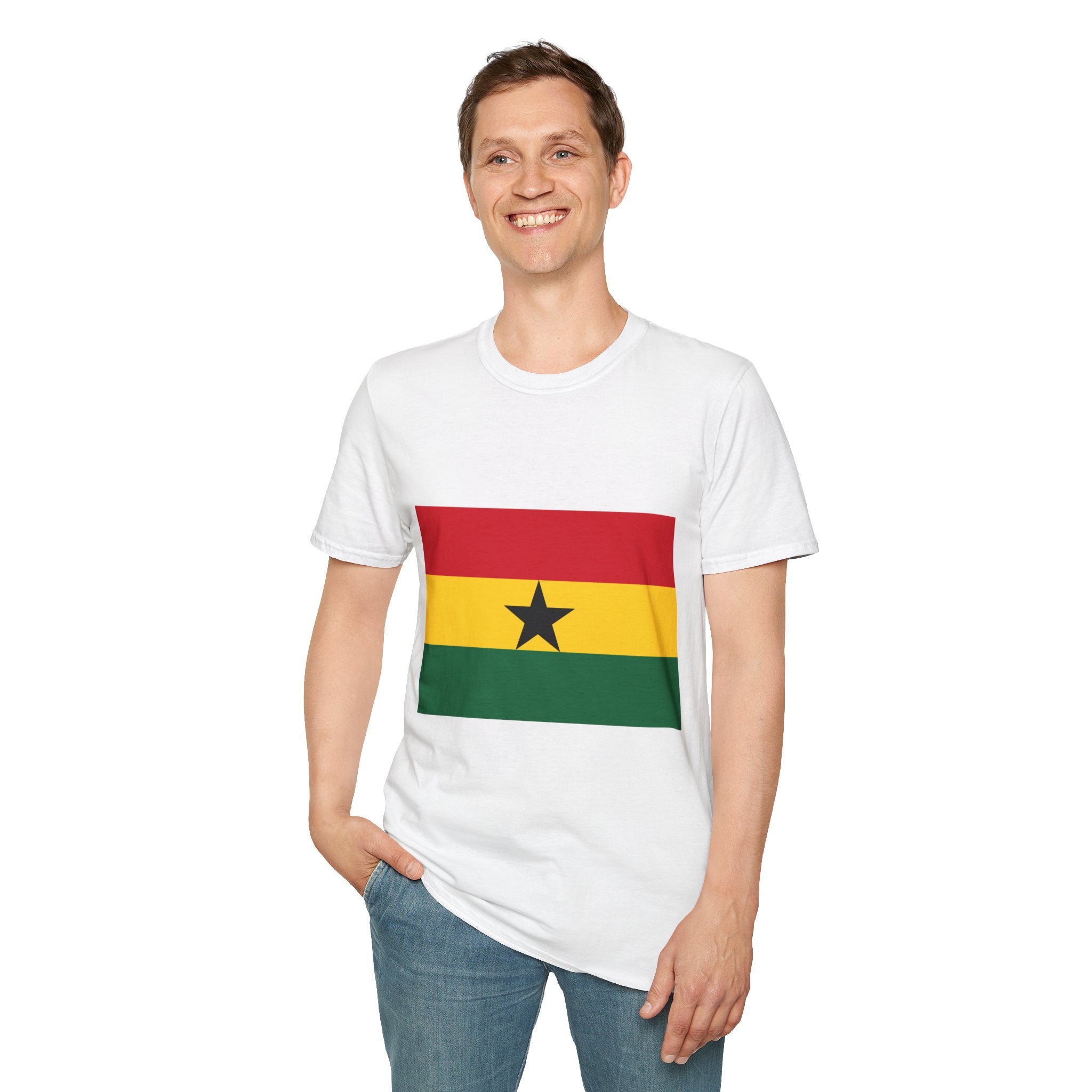 Ghana Flag T-Shirt — Ghana Cup Football Trophy Tee