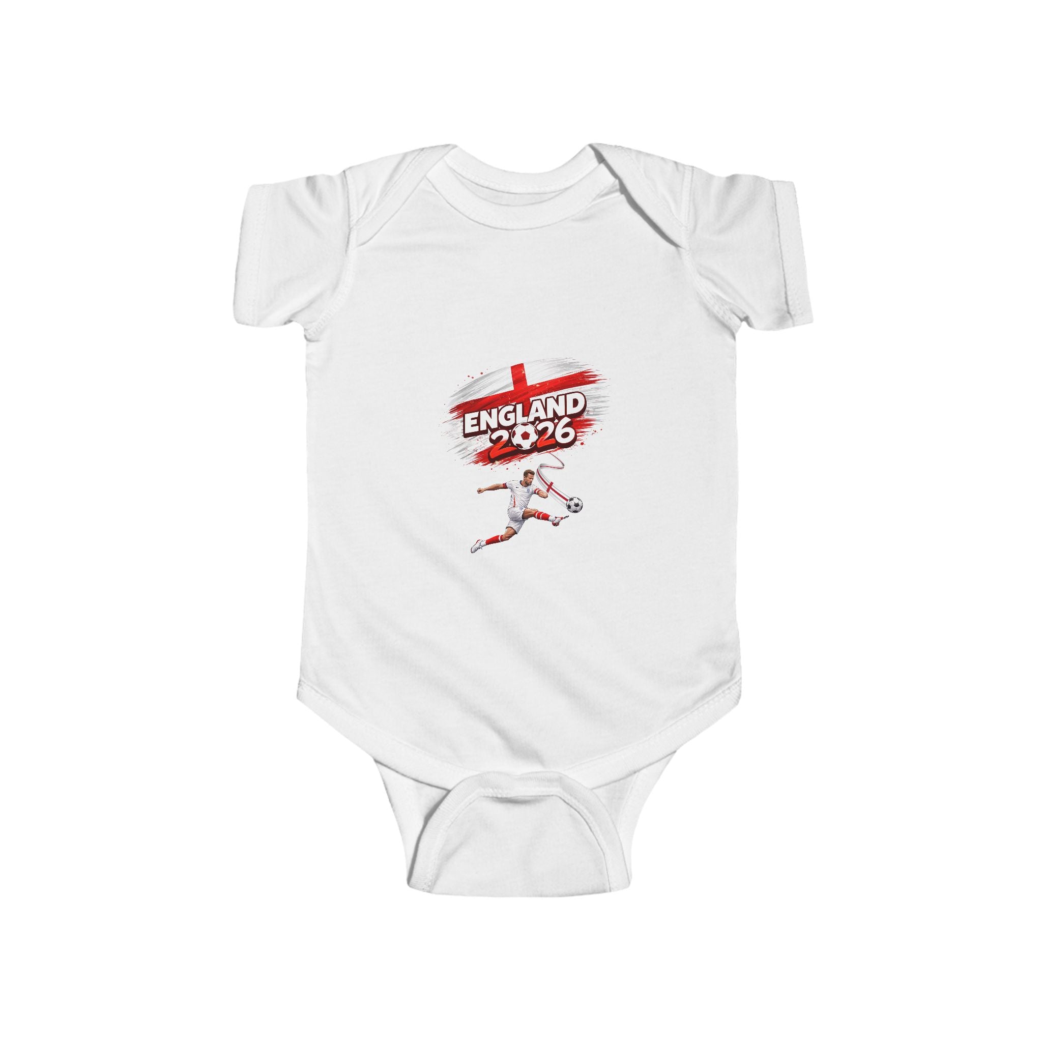 England '76 Baby Bodysuit – Retro Football St. George's Cross Infant Onesie
