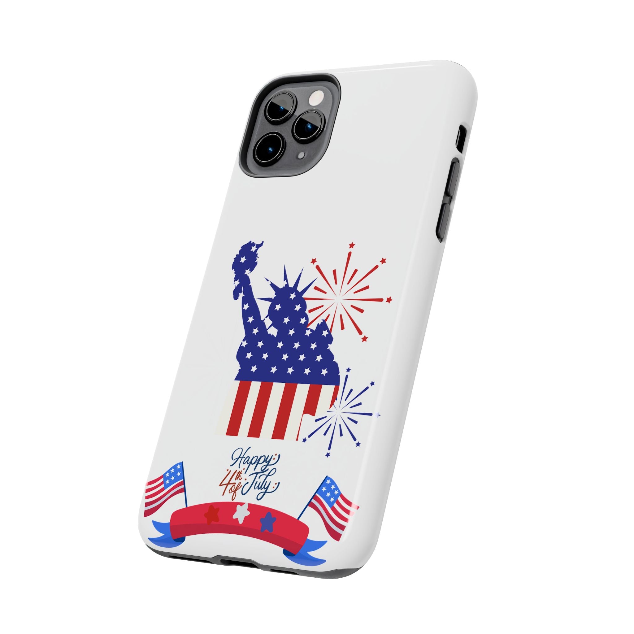 4th of July Tough Phone Case — Statue of Liberty USA Flag Design