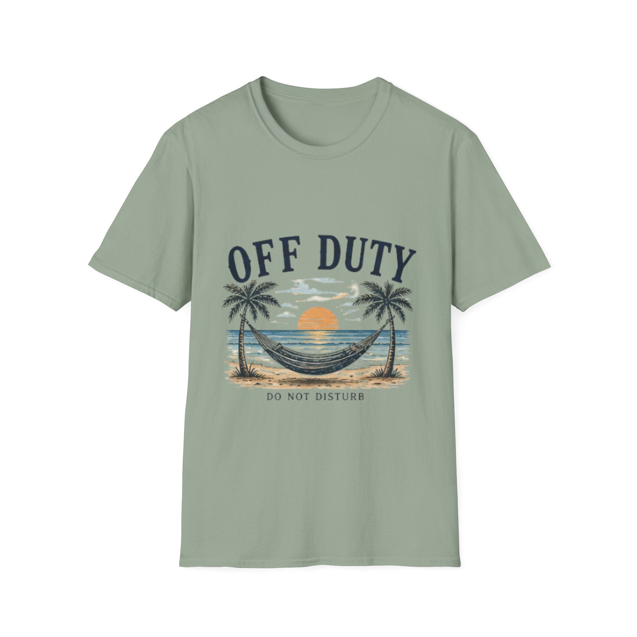Off Duty Beach unisex T-Shirt — Hammock Sunset Vacation Tee