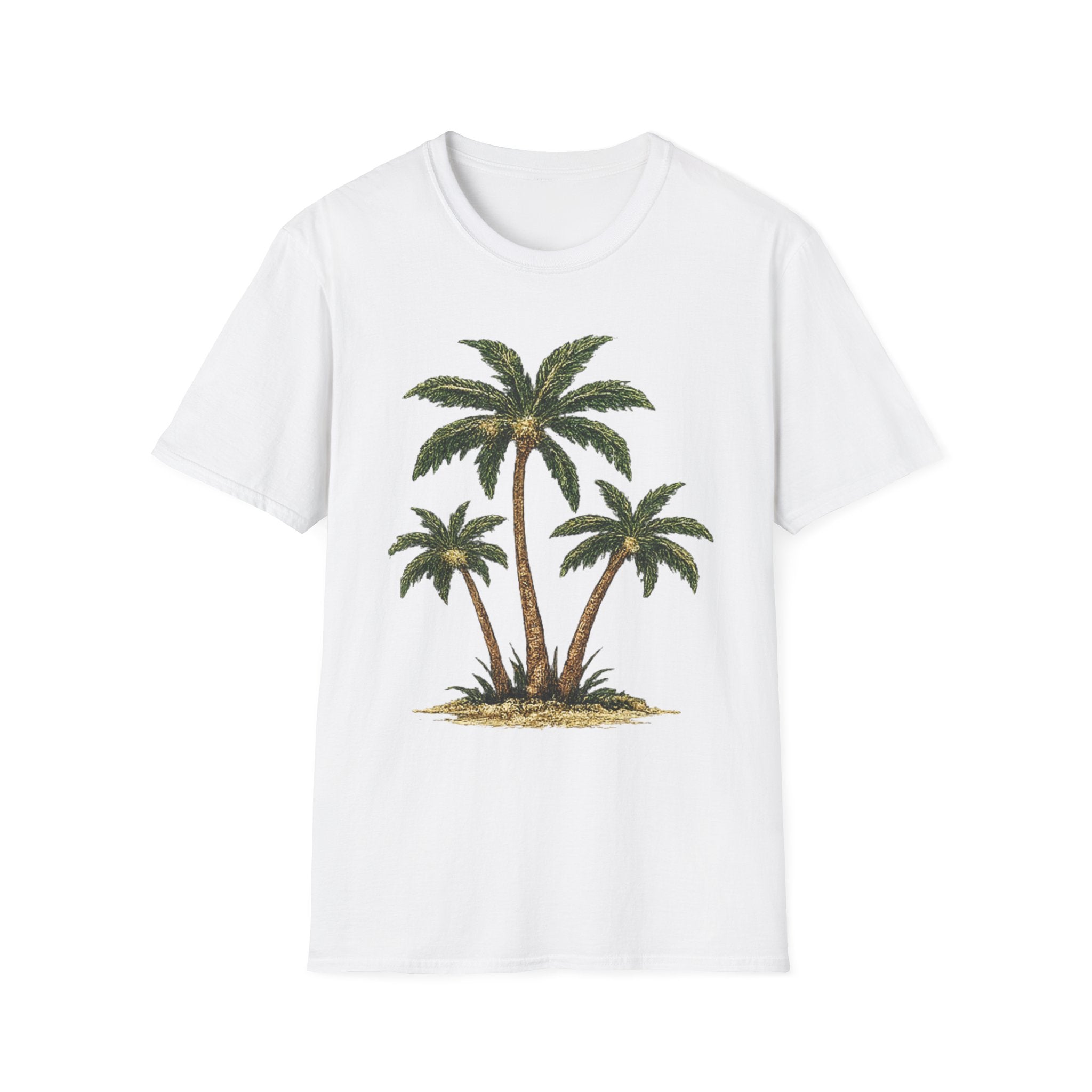 Palm Trees Graphic T-Shirt — Tropical Beach Vibe Tee