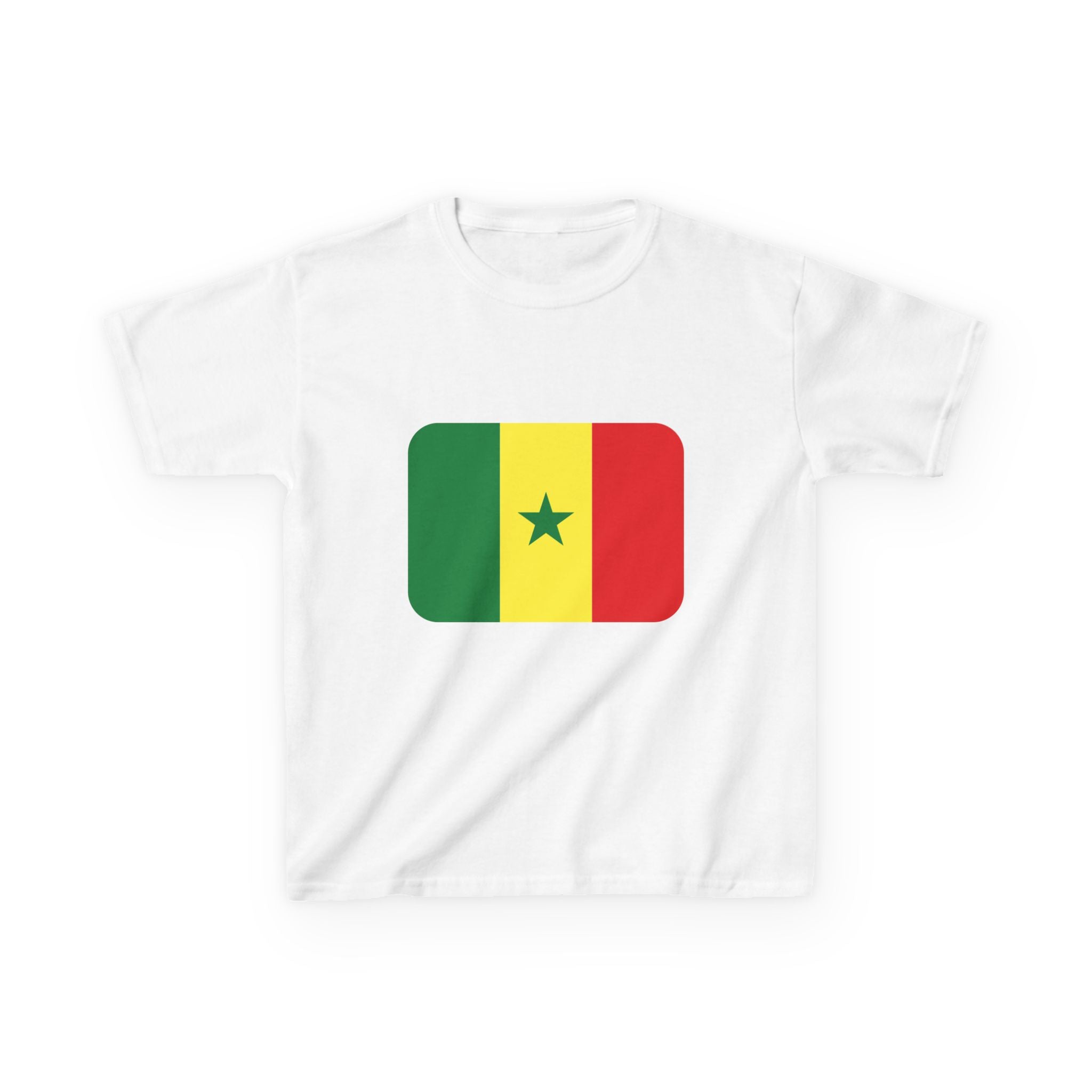 Senegal Kids T‑Shirt — Senegal Flag & 'Senegal Lions' Soccer Graphic