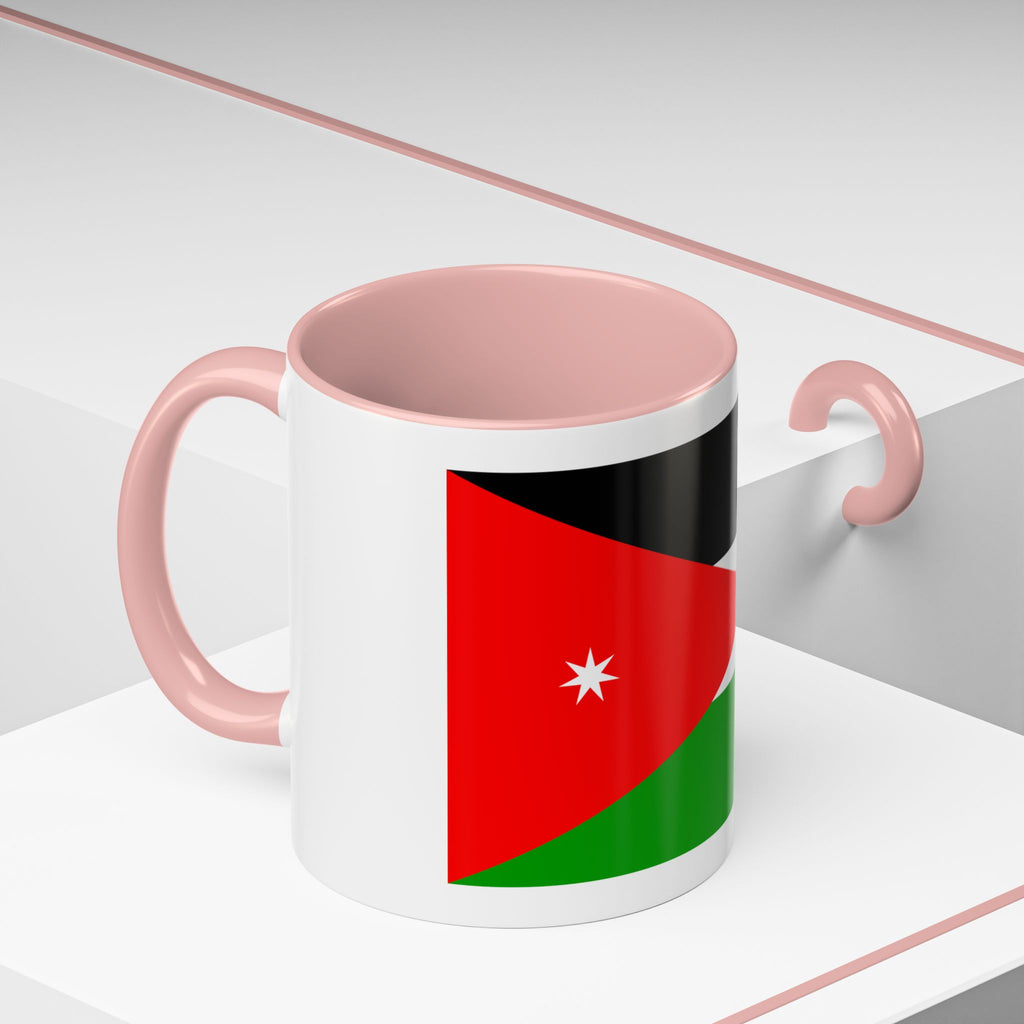 Jordan Flag Accent Coffee Mug – Patriotic Jordanian Tea & Coffee Cup (11/15oz)