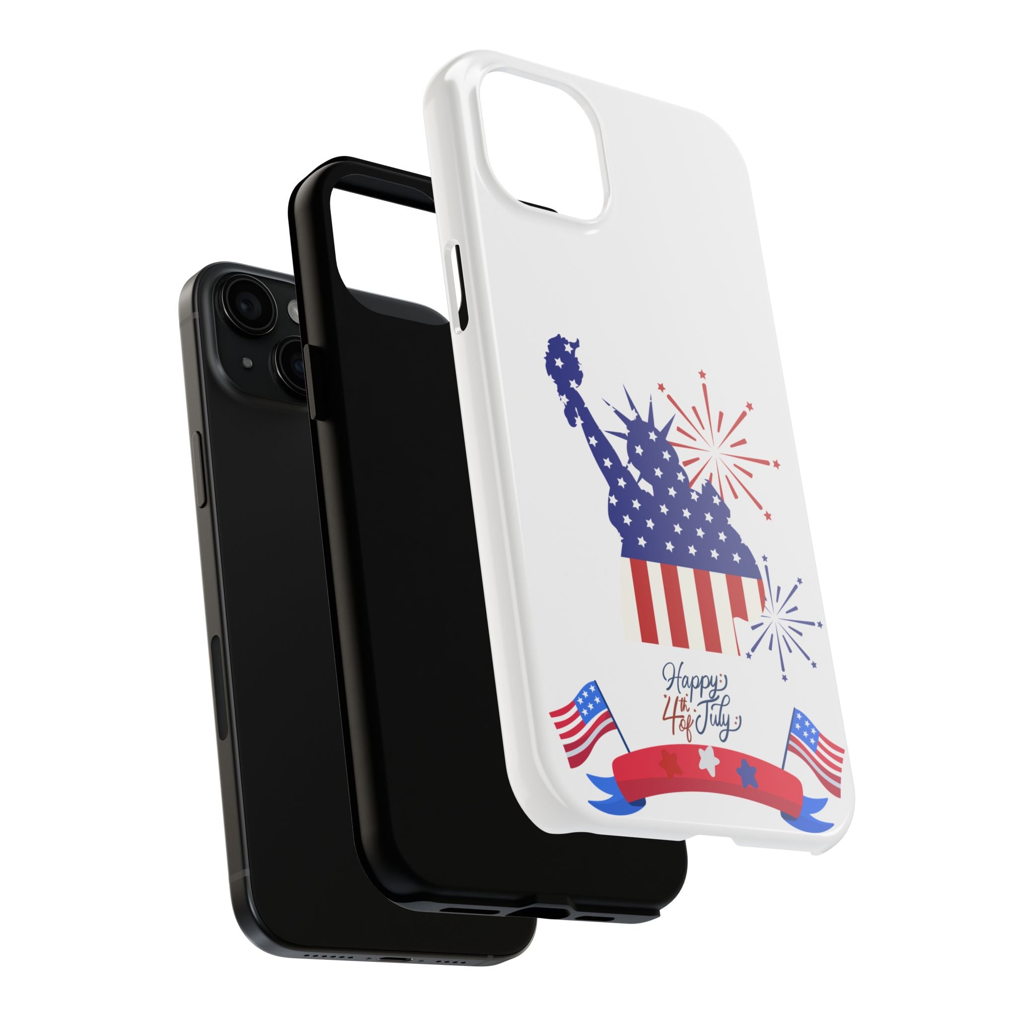 4th of July Tough Phone Case — Statue of Liberty USA Flag Design