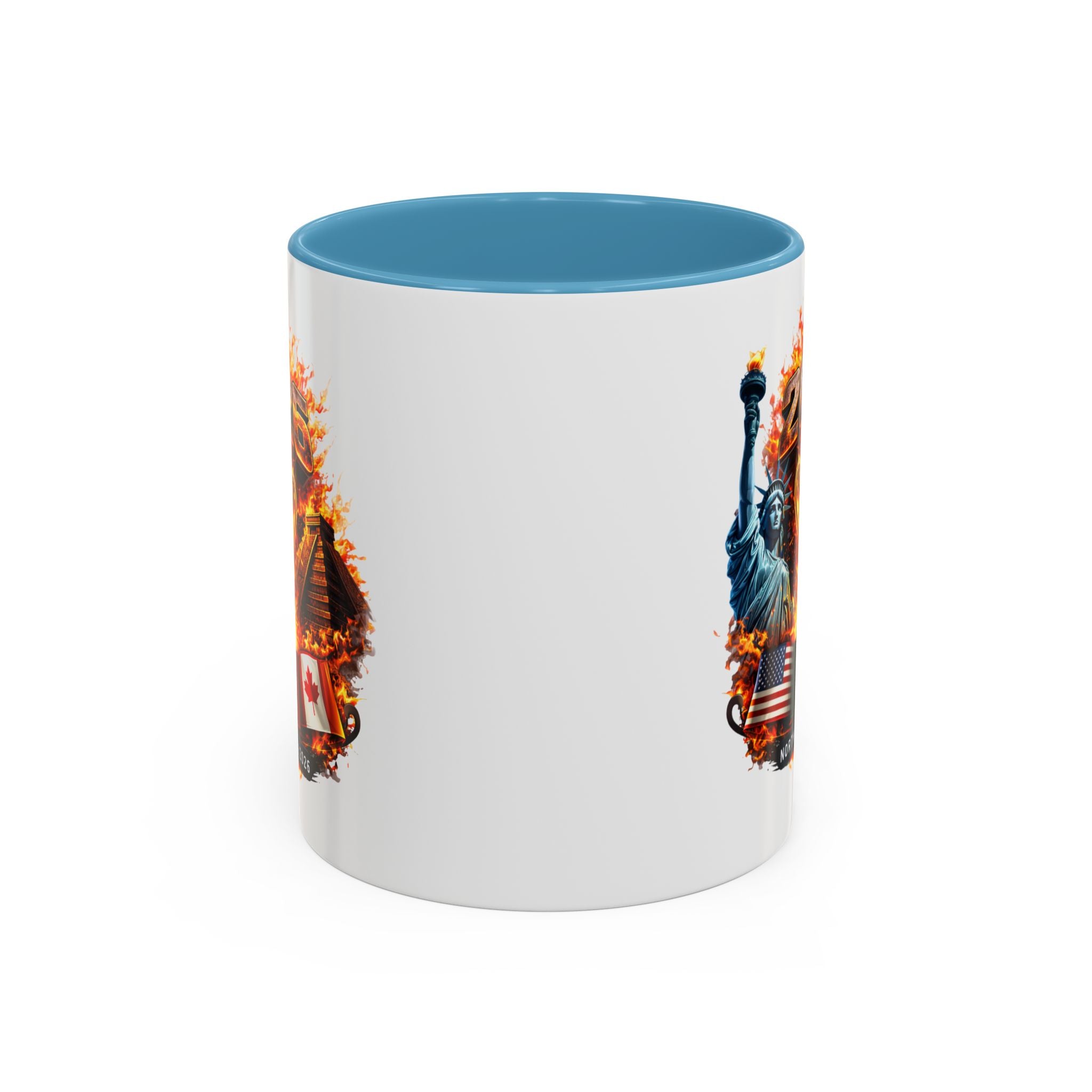 2026 North America Championship Coffee Mug — Trophy & Flags Accent Mug