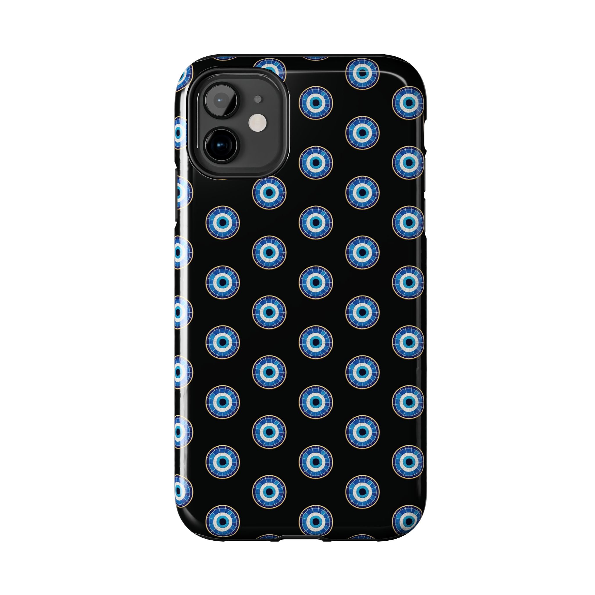 Evil Eye Pattern Tough Phone Case — Protective Blue Nazar Design