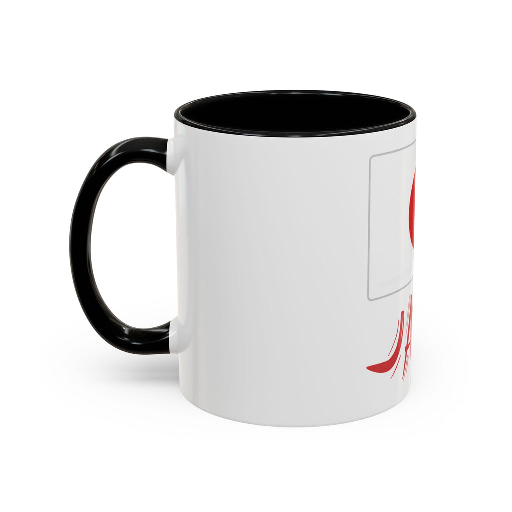 Japan Flag Accent Coffee Mug – Red Rising Sun Design (11/15oz)