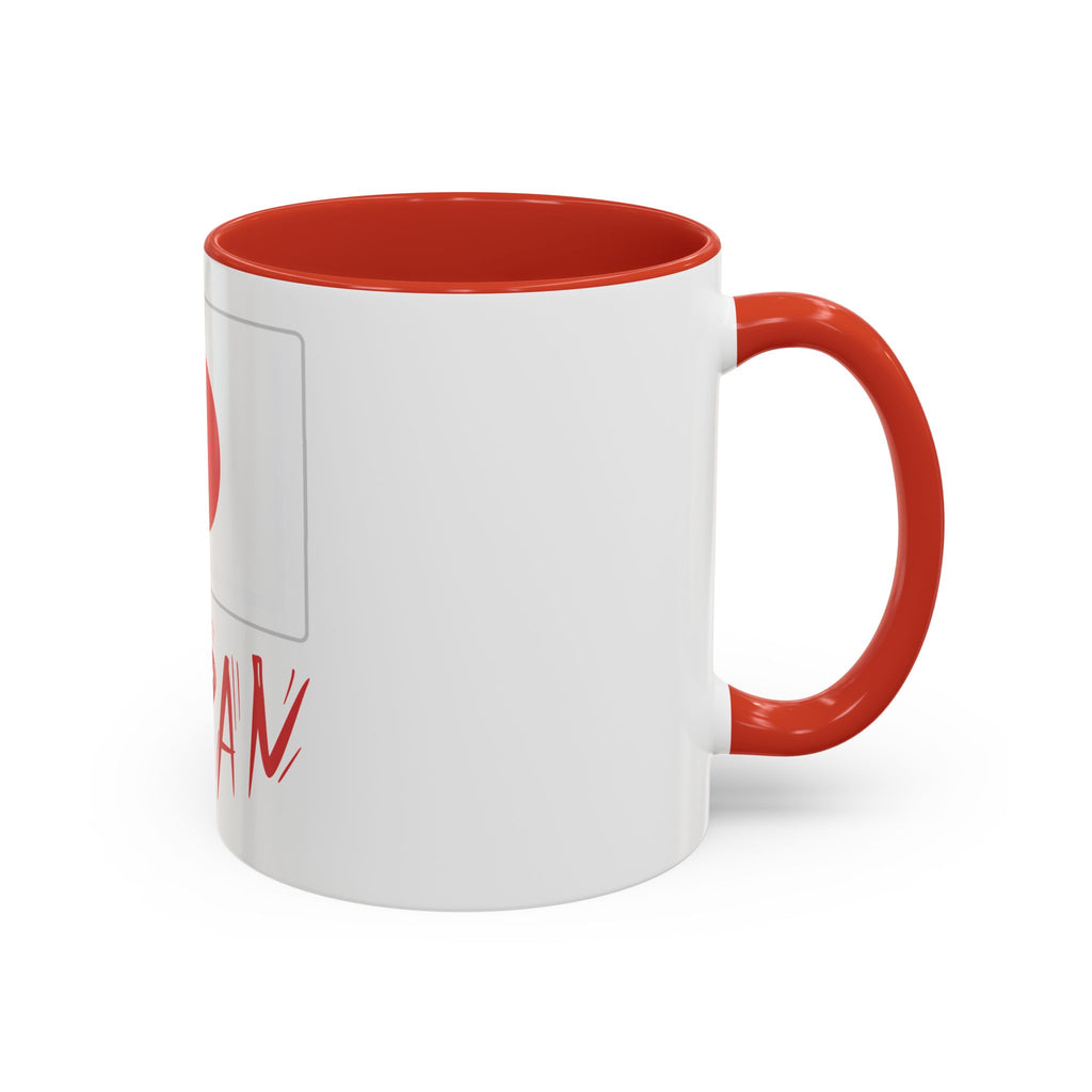 Japan Flag Accent Coffee Mug – Red Rising Sun Design (11/15oz)