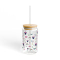 16oz Sipper Glass – Cute Minnie Mouse Pattern Travel Cup with Straw