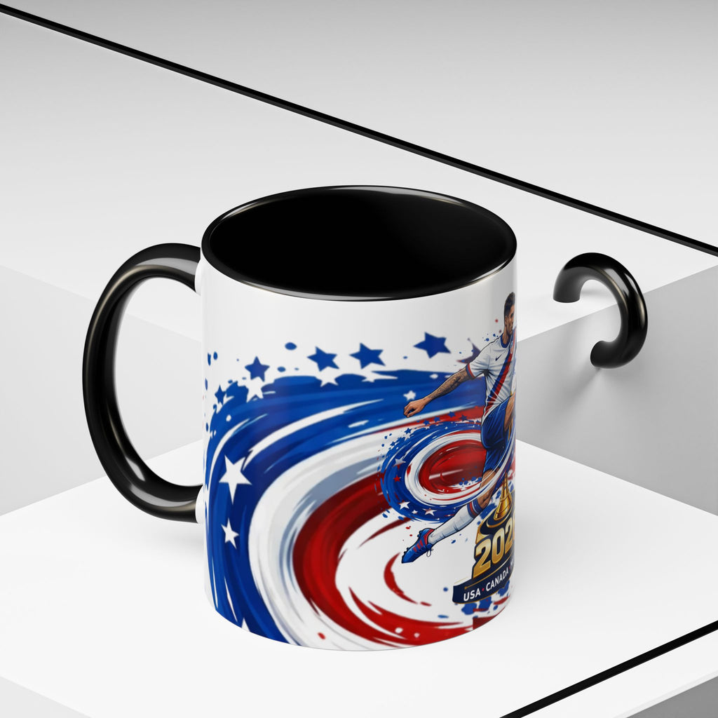 2026 CONCACAF Soccer Champion Accent Mug — USA Canada Mexico  Cup Qualifier Design