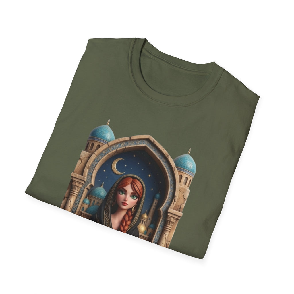 Arabic Princess Portrait T-Shirt — Middle Eastern Archway Art Tee