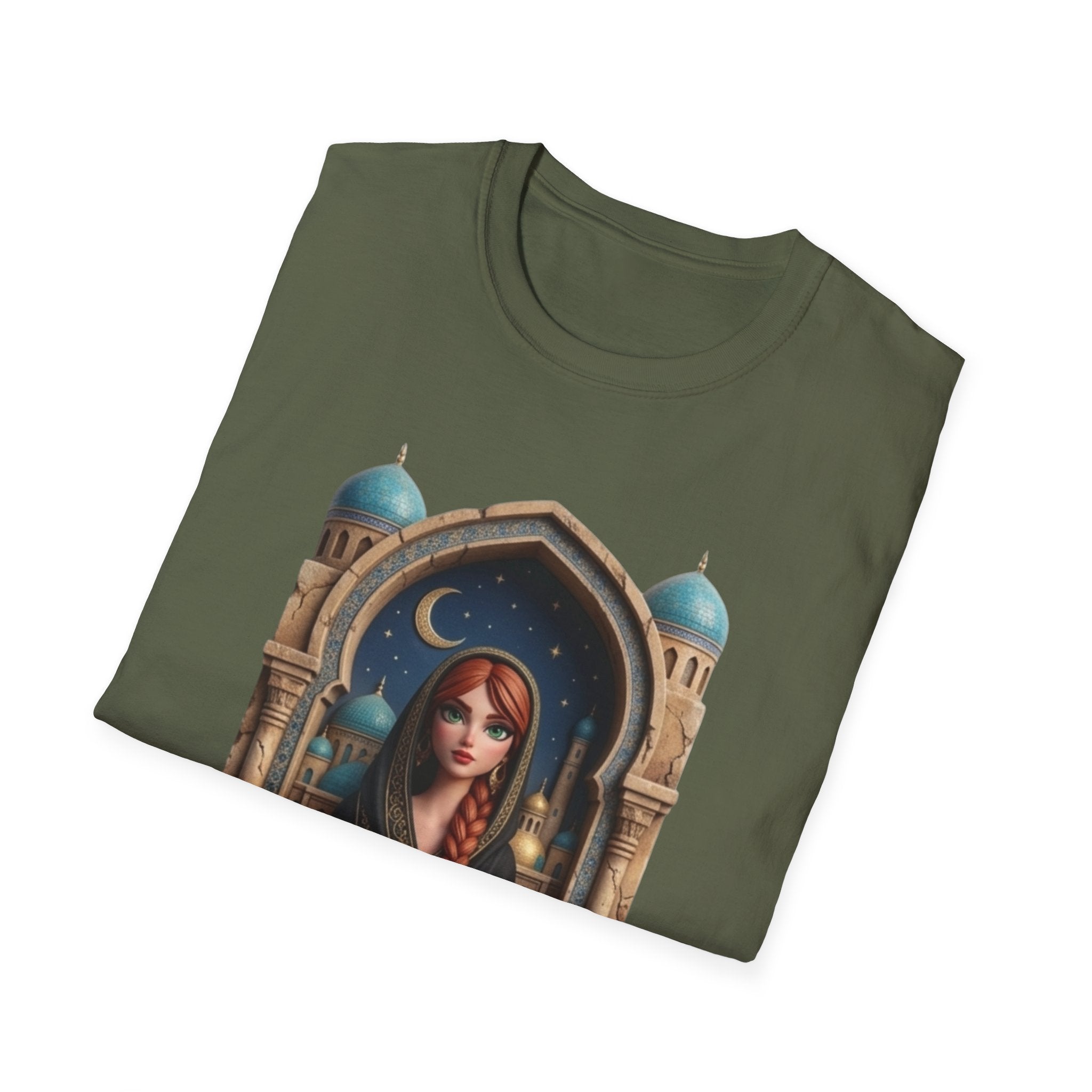 Arabic Princess Portrait T-Shirt — Middle Eastern Archway Art Tee
