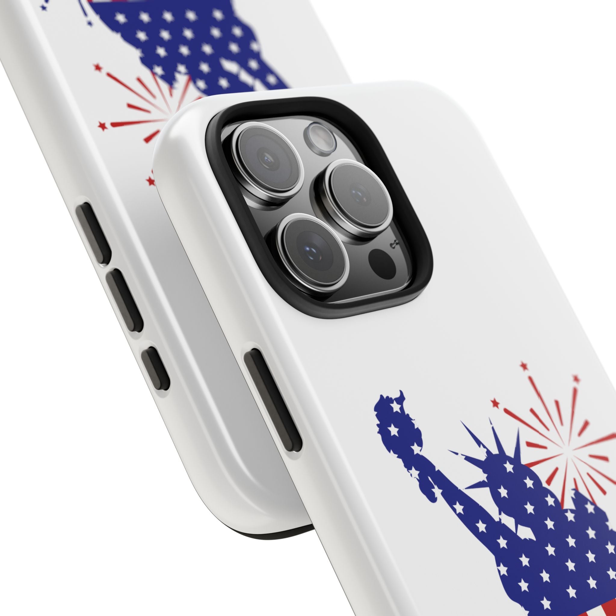 4th of July Tough Phone Case — Statue of Liberty USA Flag Design