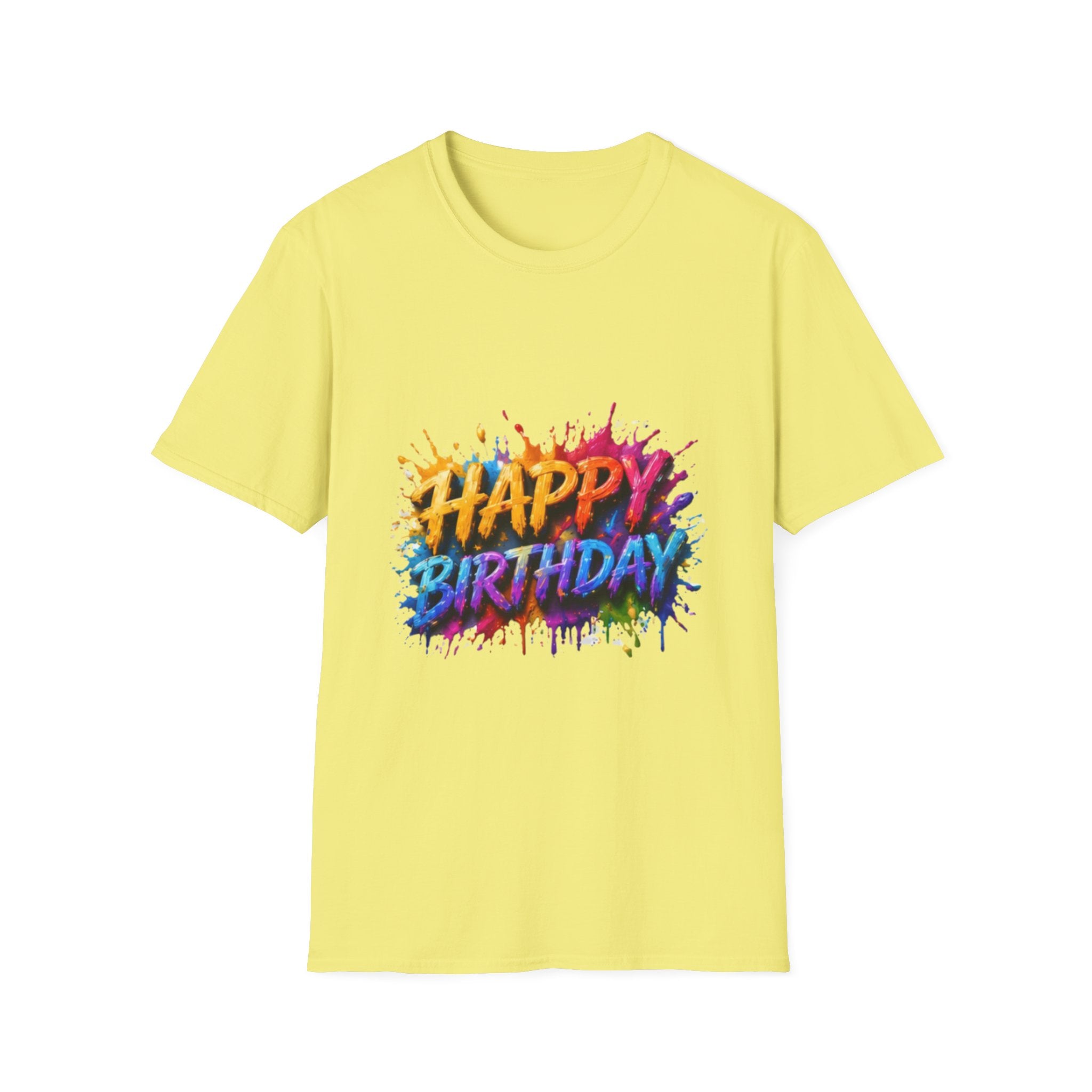 Happy Birthday Color Splash T-Shirt