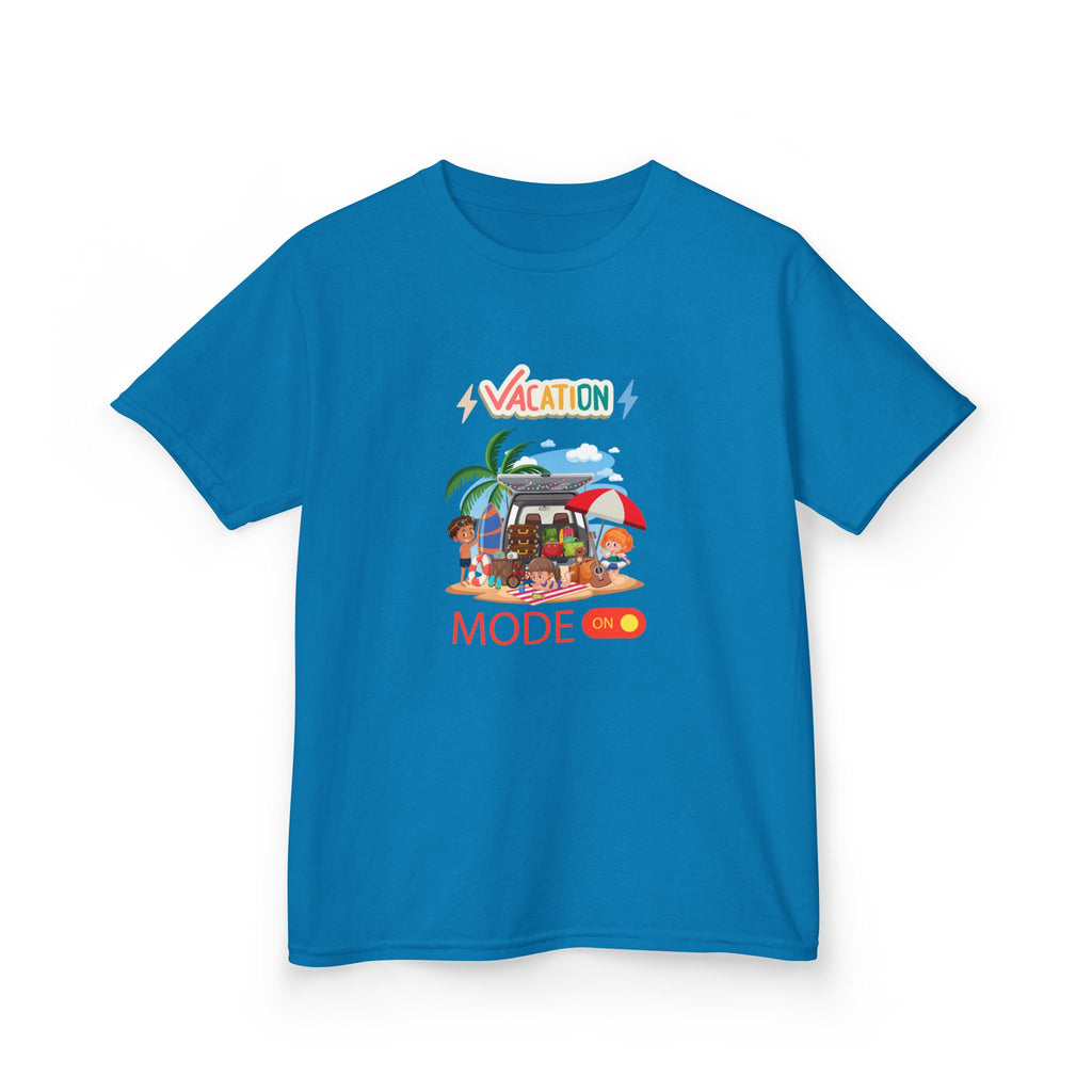 Kids Tee — "Vacation Mode" Beach Graphic Shirt