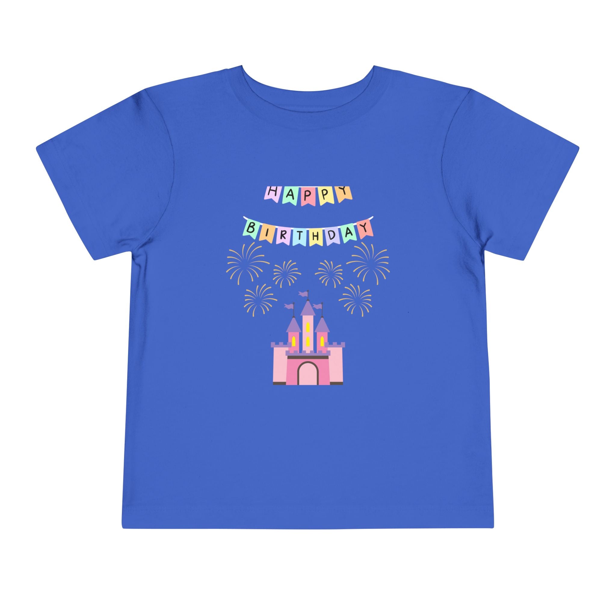 Toddler Birthday Castle Tee — "Happy Birthday" Princess Shirt