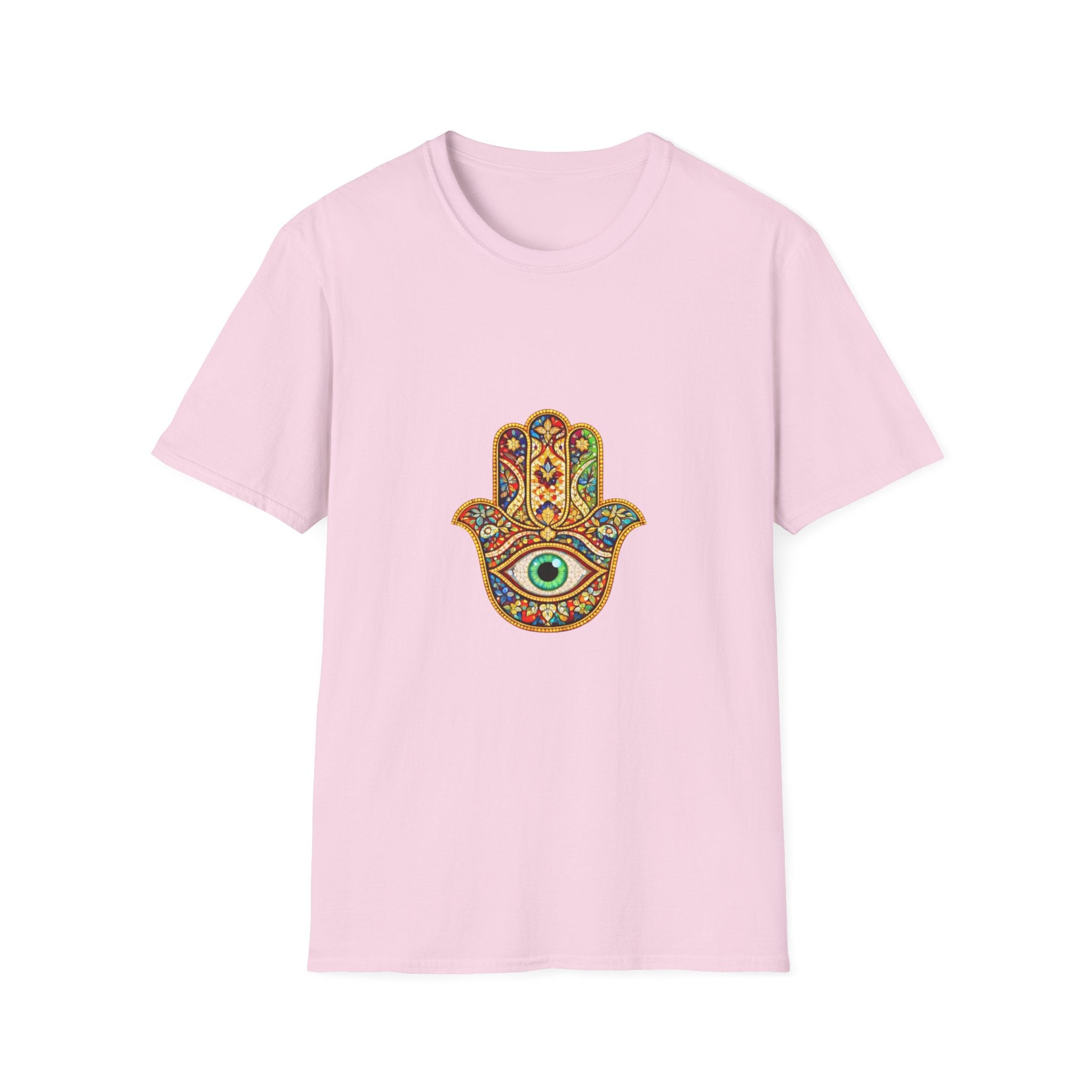 Hamsa Hand T-Shirt – Colorful Protective Eye Boho Tee