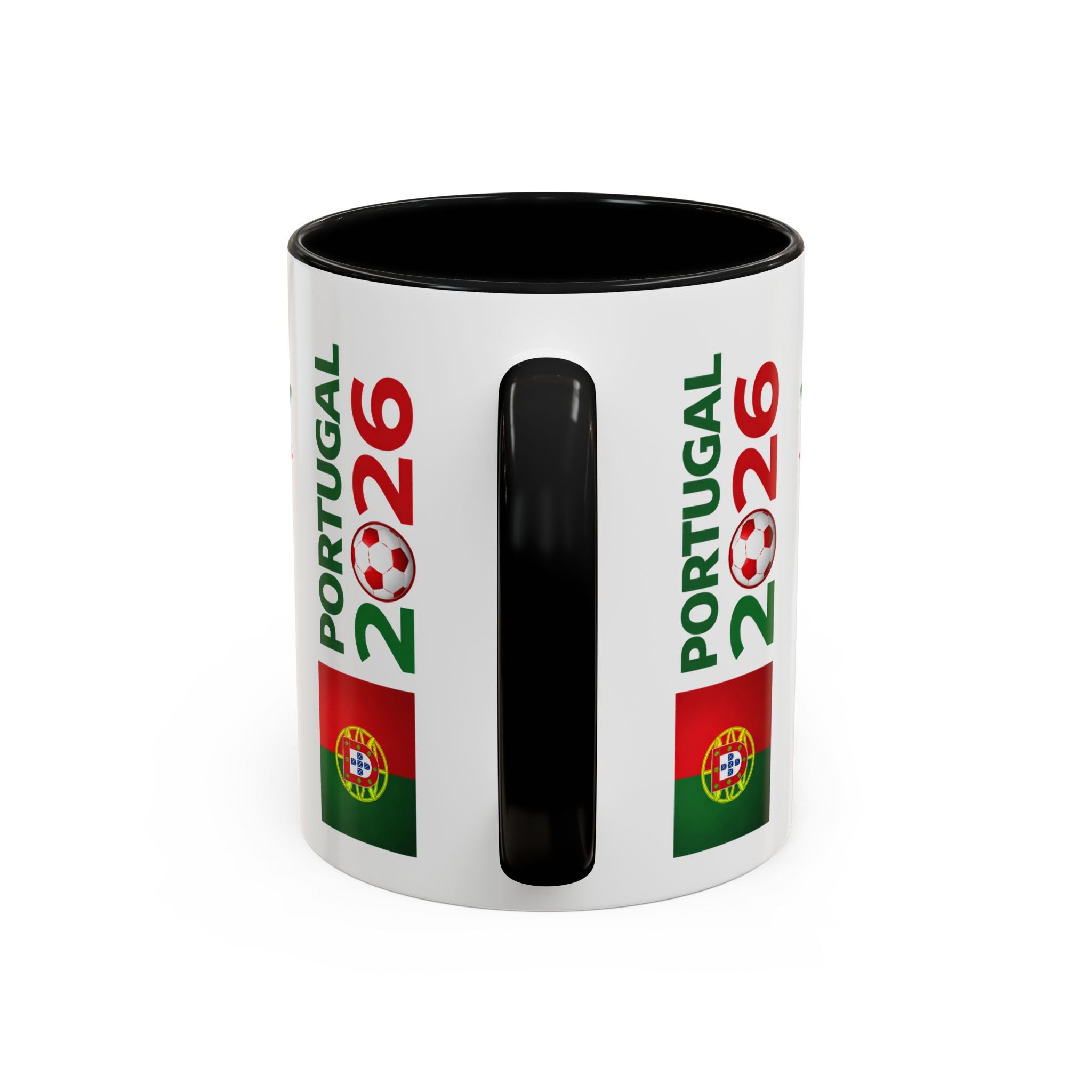 Portugal 2026 Soccer Cup Accent Coffee Mug – Portugal 2026 Trophy Design