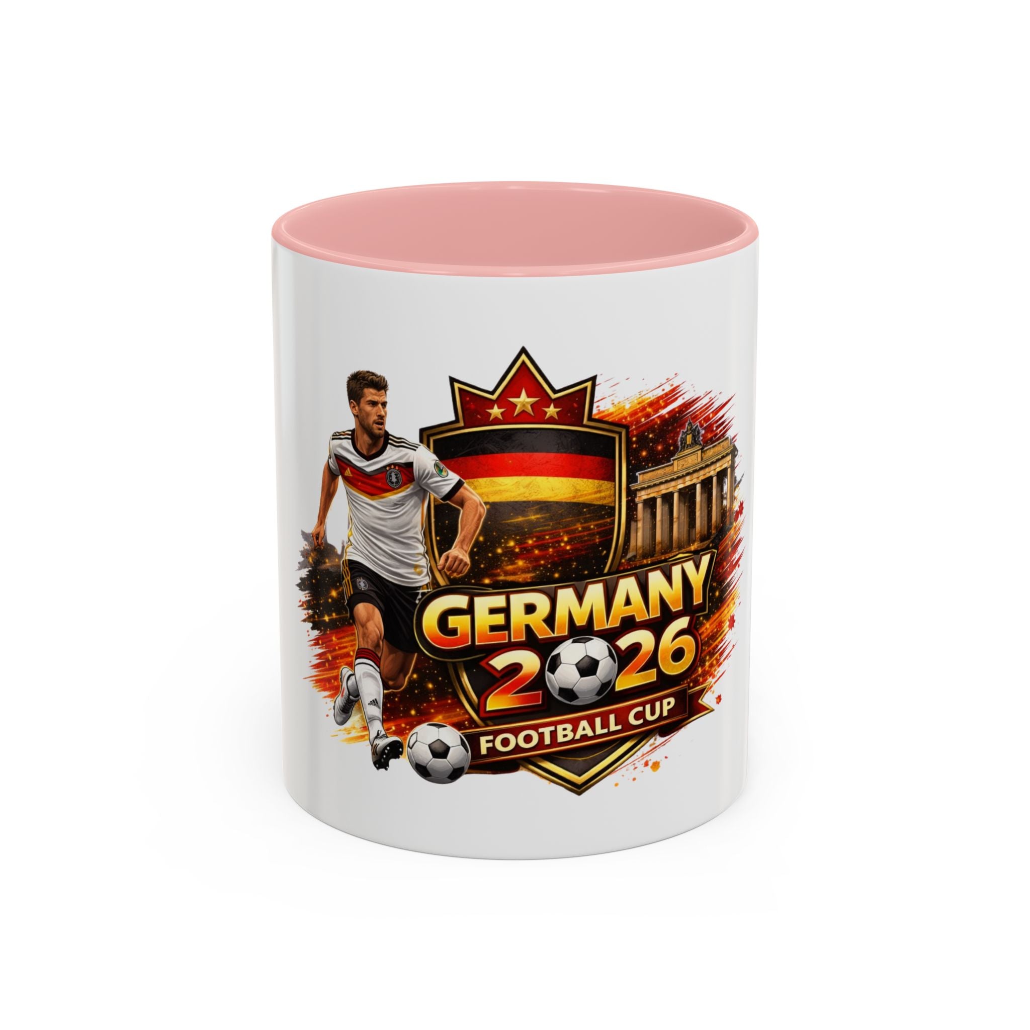 Germany 2026 Football Cup Coffee Mug – Soccer Fan Germany 2026 Accent Mug